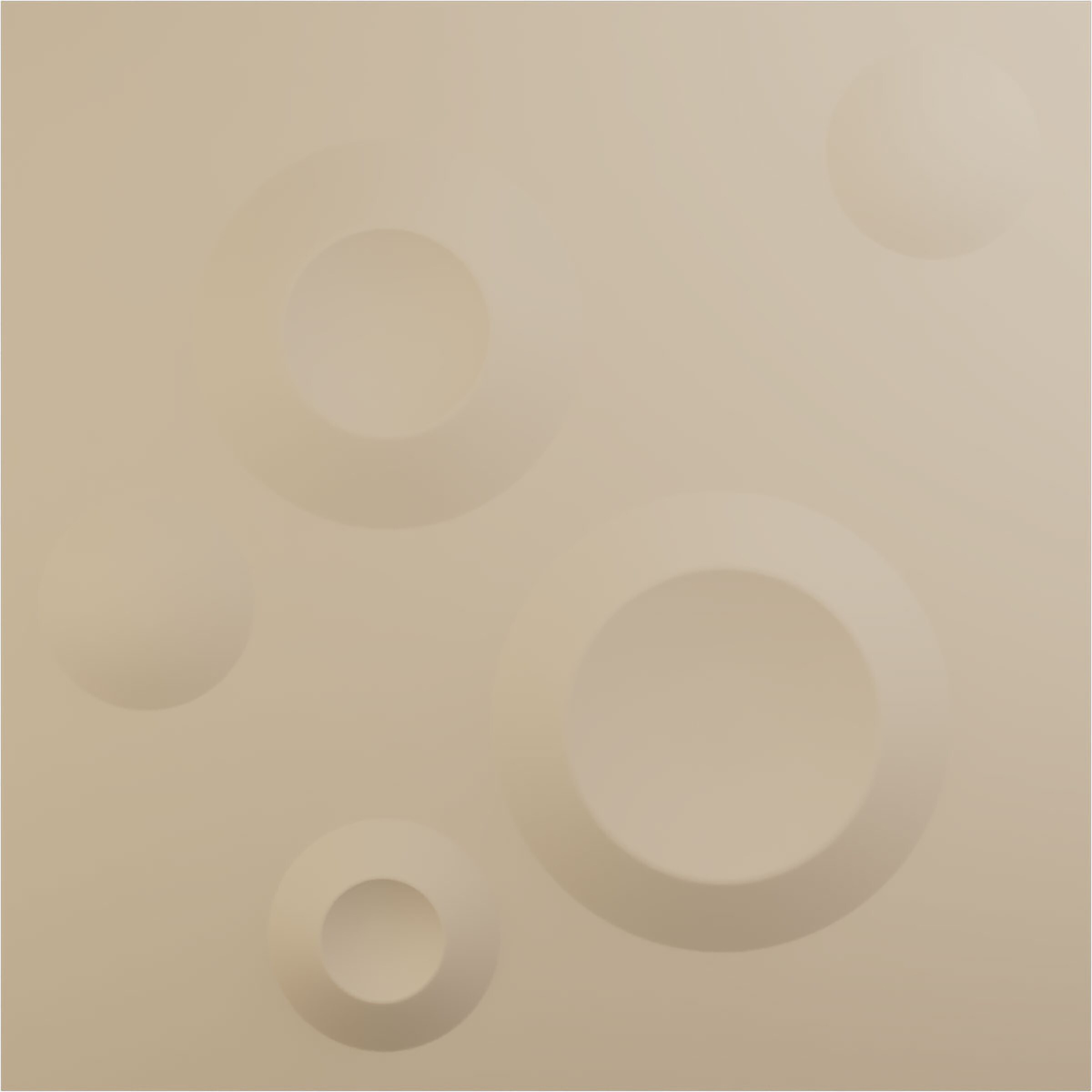 Ekena Millwork WP12X12COGBE-CASE-12 11-7/8-in x 11-7/8-in Embossed UltraCover Satin Smokey Beige PVC Wall Panel 12 -Pack