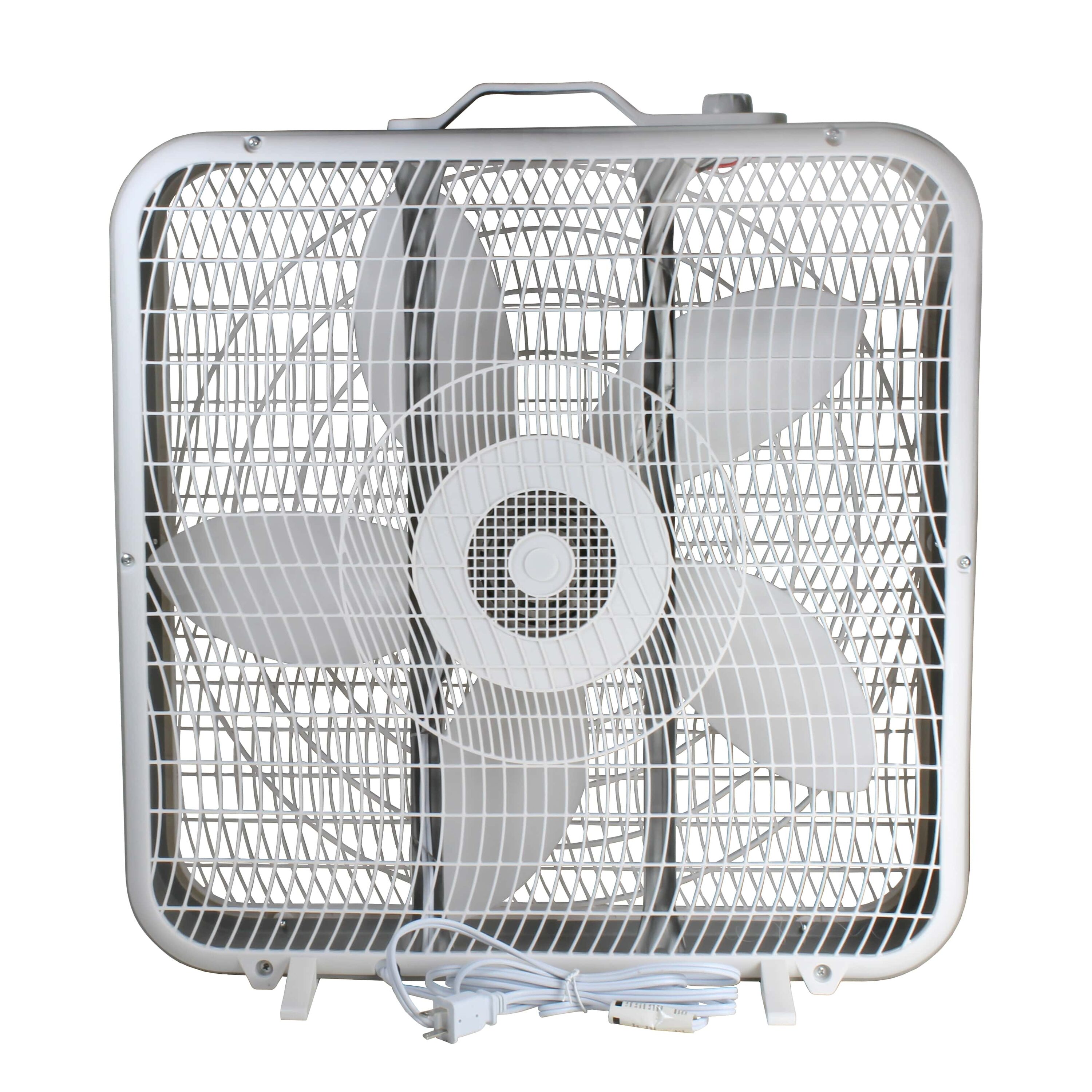 Comfort Zone In White High Performance Box Fan With Carry Handle In The Portable Fans Department At Lowes Com