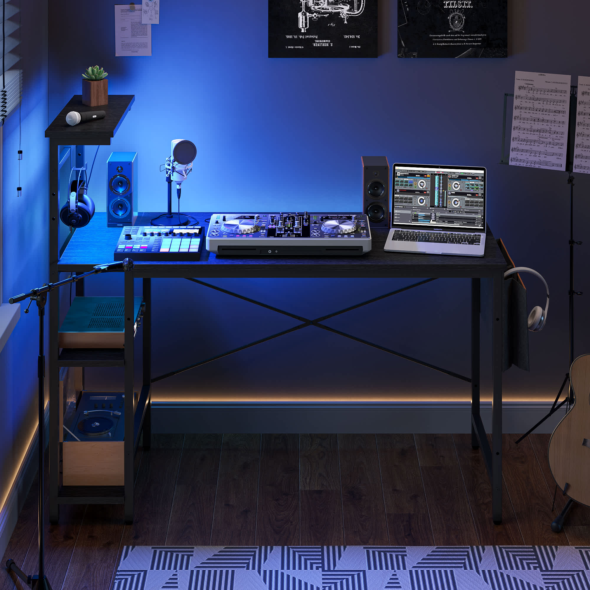 Bestier LOW-D513S-BLKG desks - View #6