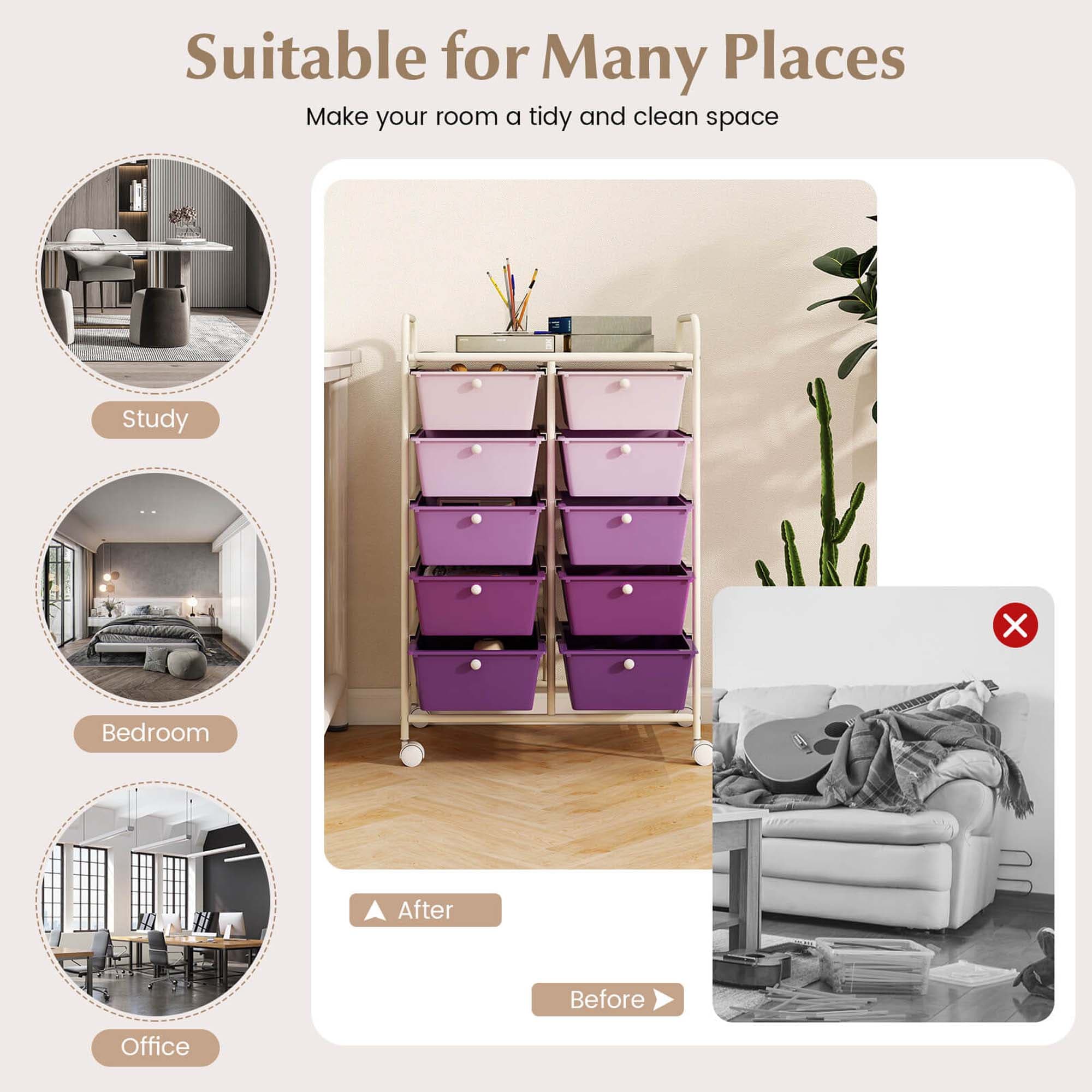 Costway HCST04831 Office-Carts - View #5