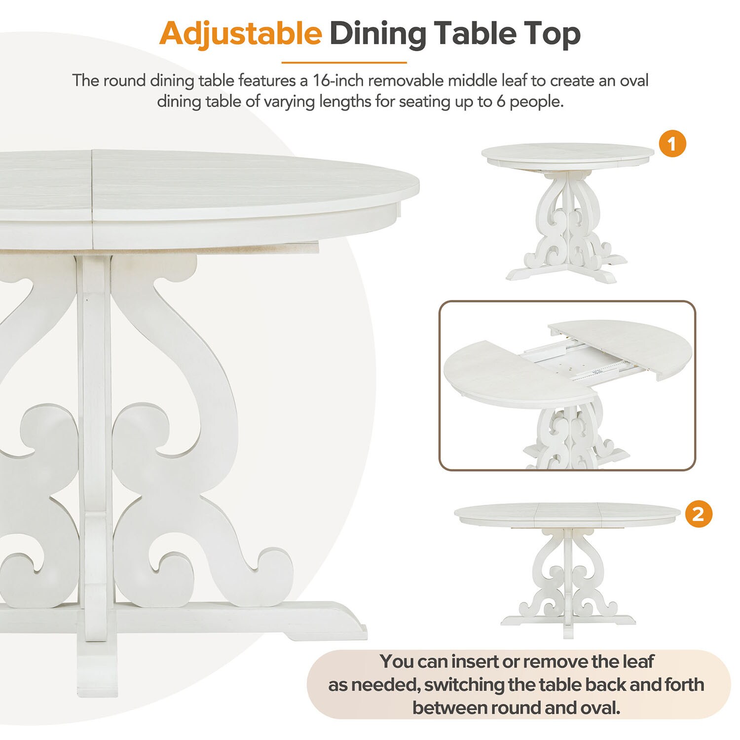SINOFURN SYA010117WT Dining-Sets - View #13