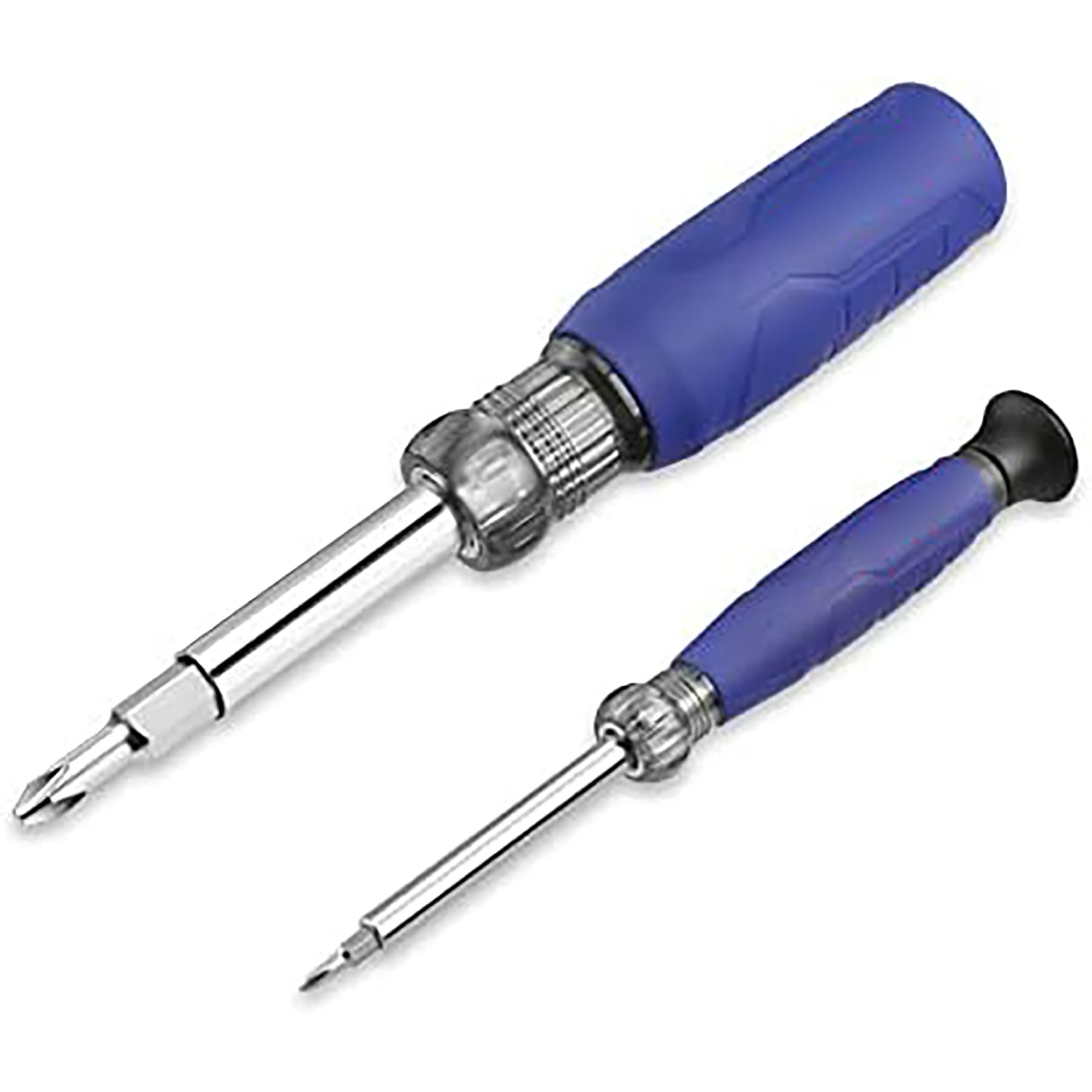 Etokfoks 6 in 1 Basic and 4 in 1 Electronics Screwdriver Nut Driver Set Two Piece Comfort Grip with Eight Interchangeable Bits #LETO51H15