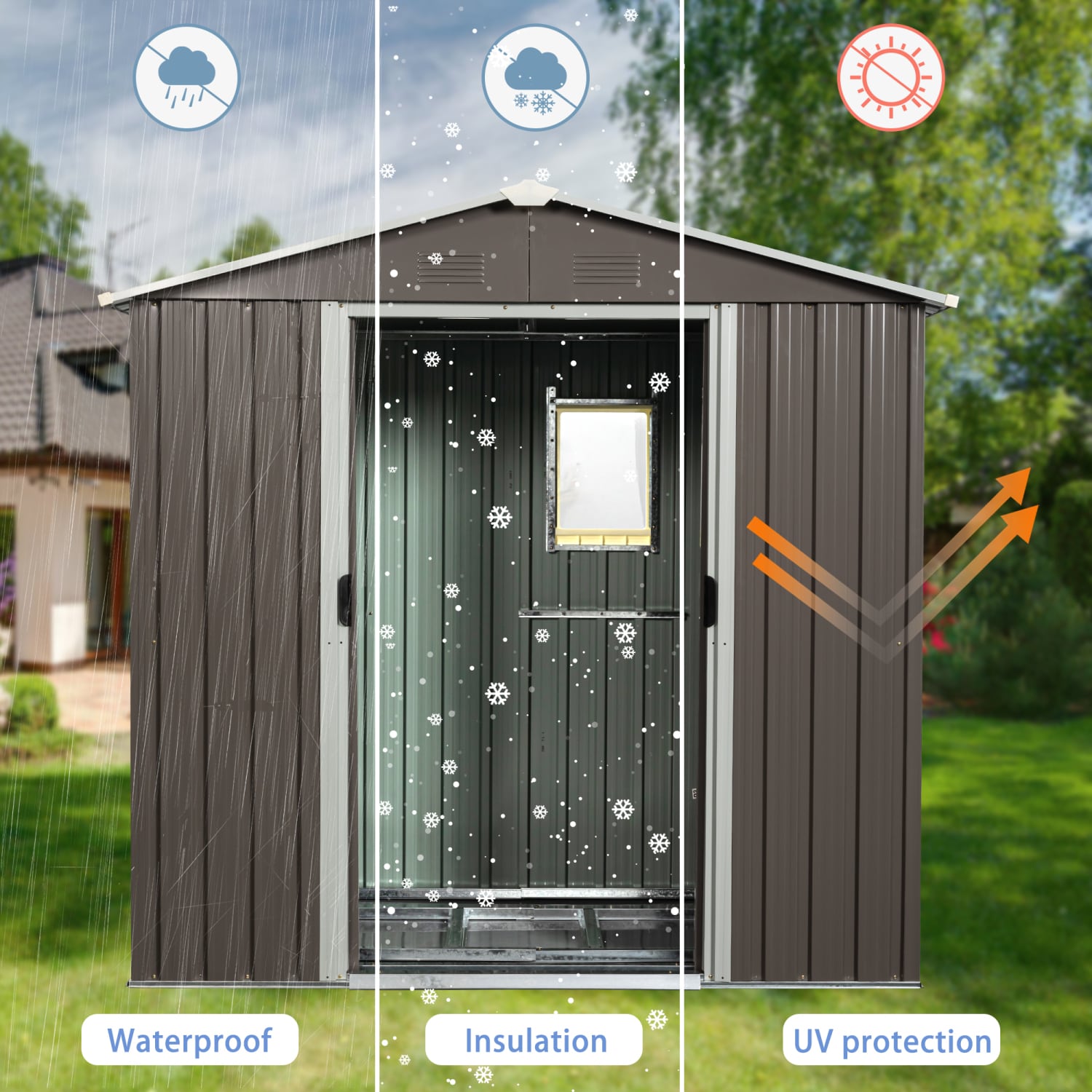Streamdale Furniture W54071037 Metal-Storage-Buildings-Sheds - View #4