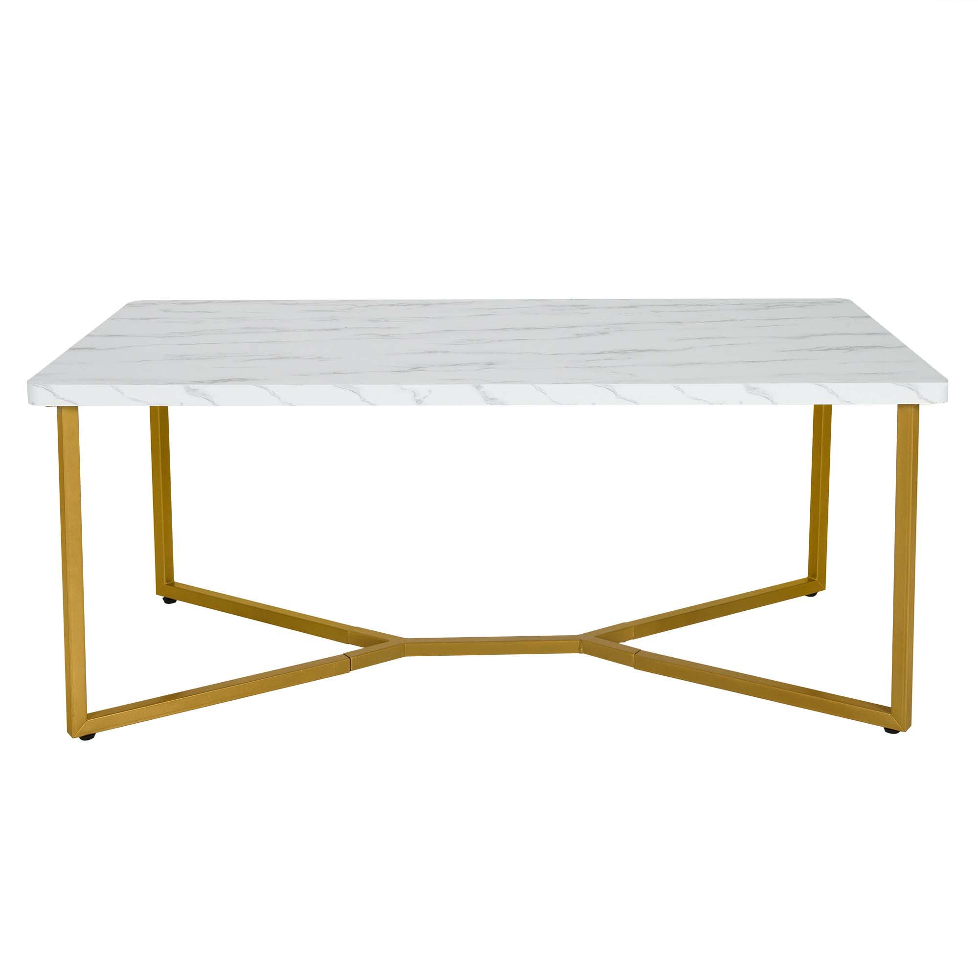 Costway HCST00702 Modern MDF Table Top Finish Acacia 24-in W x 18-in H Coffee Table