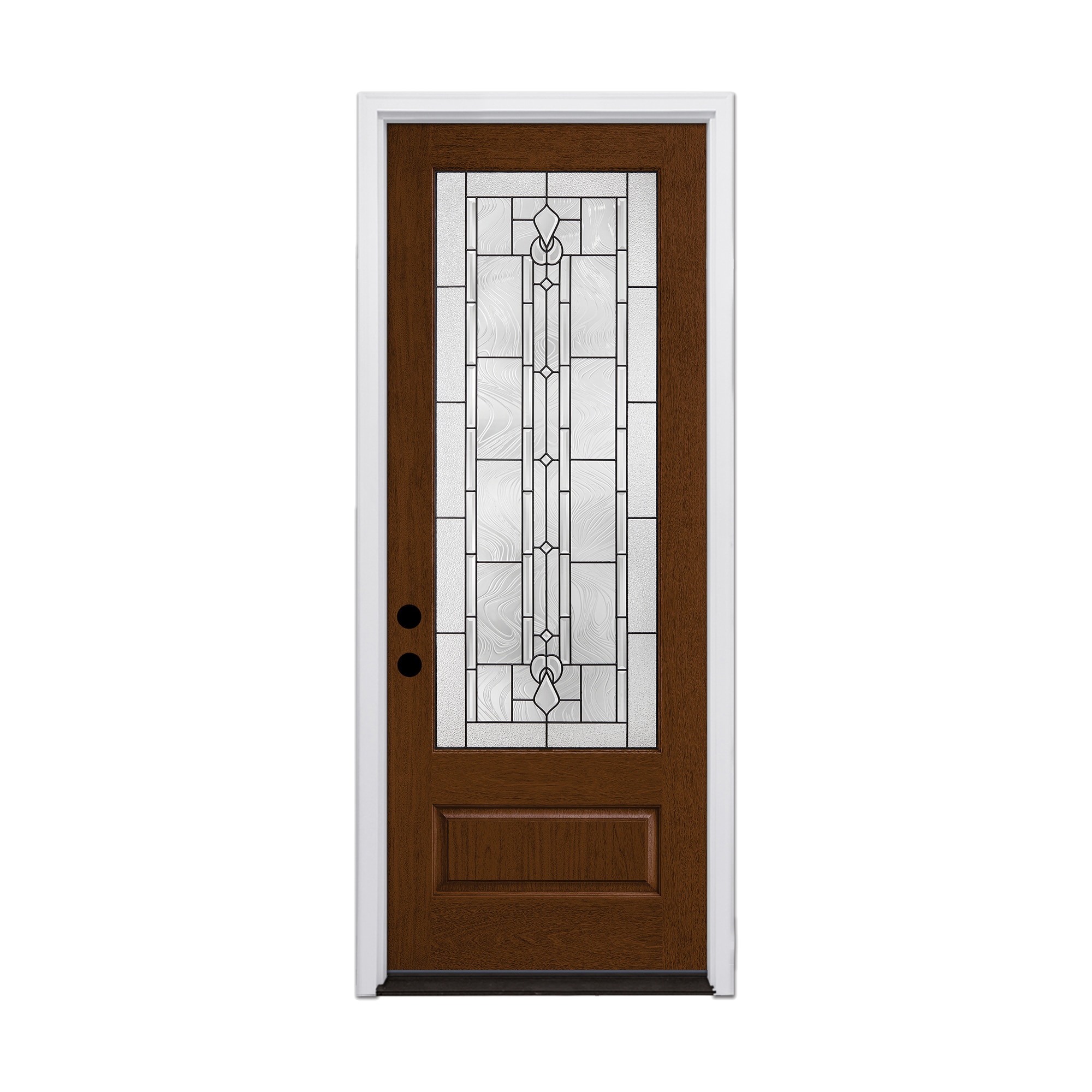 Therma-Tru Lucerna 36-in x 96-in x 6-9/16-in Fiberglass Right-hand ...