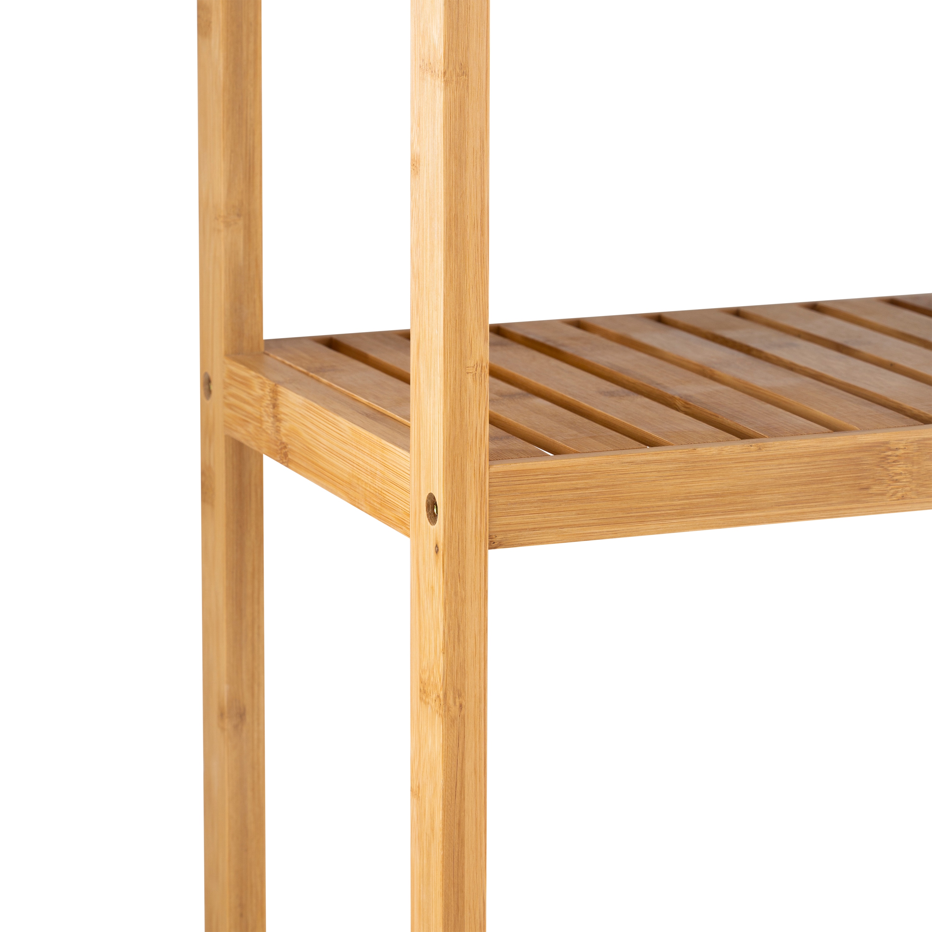 Brown Bamboo 3-Tier Over-the-Toilet Space Saver