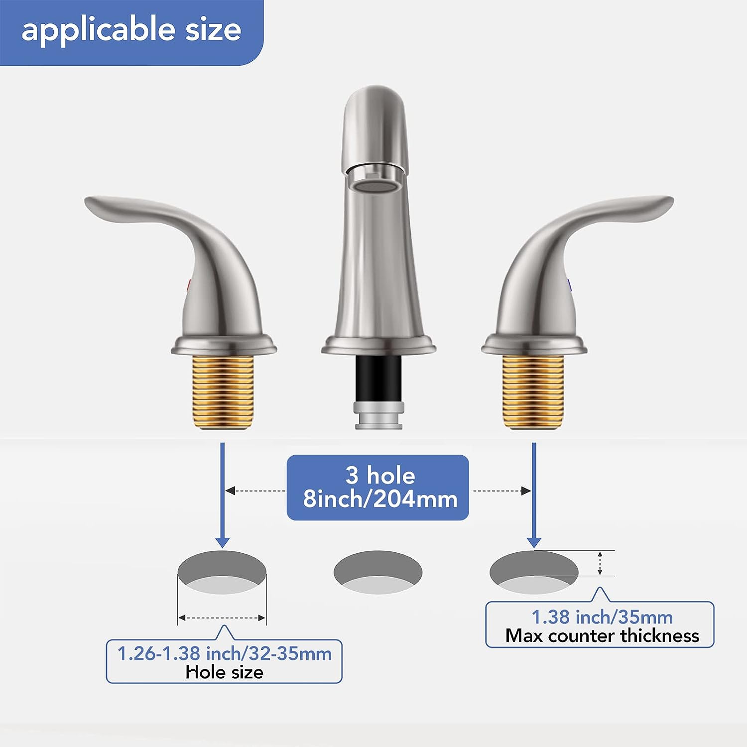 Phiestina LWBF03008-K05-GBN Lavatory-Faucets - View #3