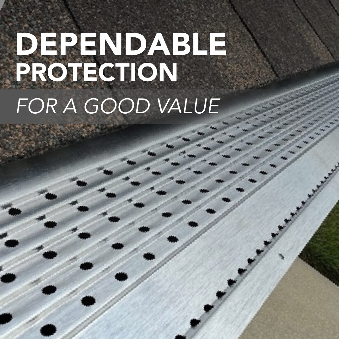 Atlas Gutter Guard Aluminum Half Round (5.5in x 4ft) Gutter Guard