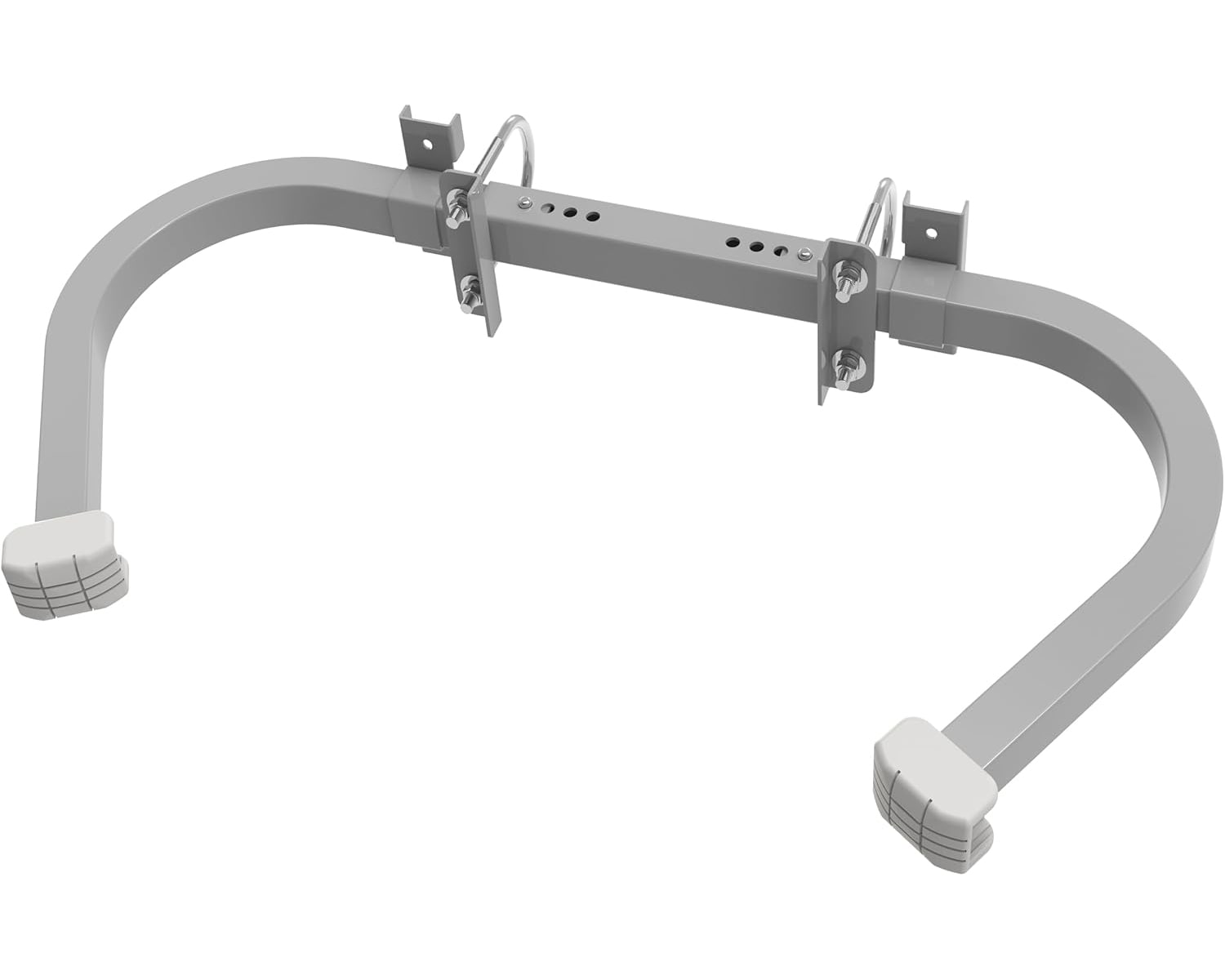 Etokfoks Adjustable Aluminum Corner Ladder Stabilizer Non Slip Rubber Mat Roof Hook Lightweight Gutter Soffit Wall Access 16 in H #LET6R42W7