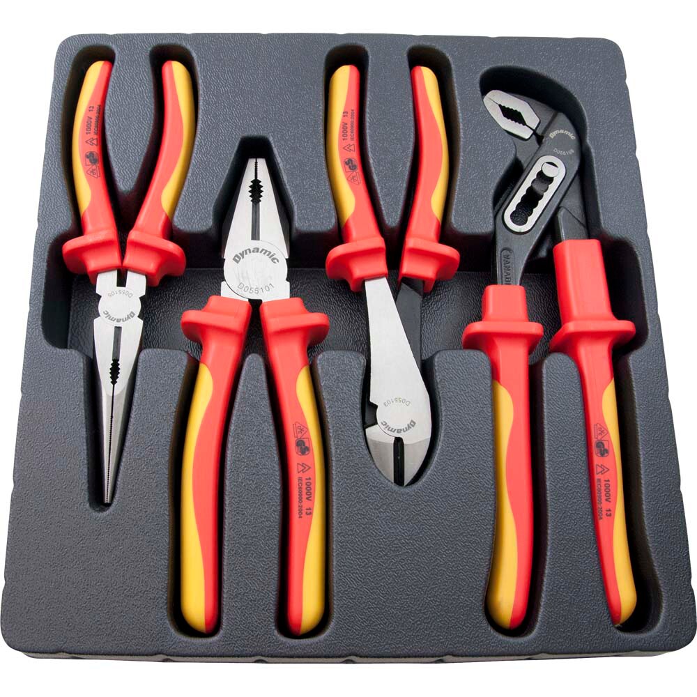 Dynamic Durable Insulated Plier Set - Automotive - 4 Piece - Includes ...