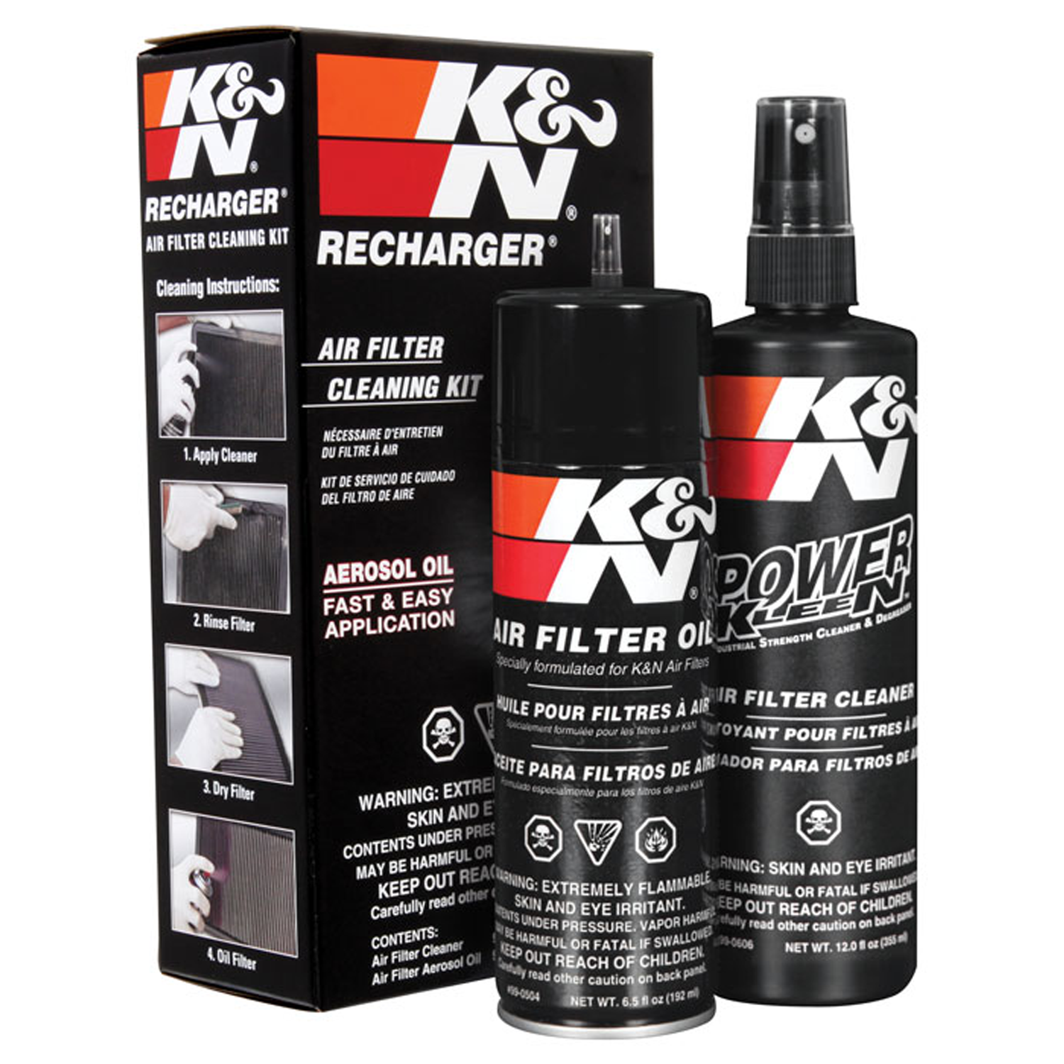 K&N Air Filter Cleaner - Restores Performance, Includes Power Kleen & Red  Filter Oil - Car Additives & Fluids - 32 Fluid oz. in the Car Additives &  Fluids department at