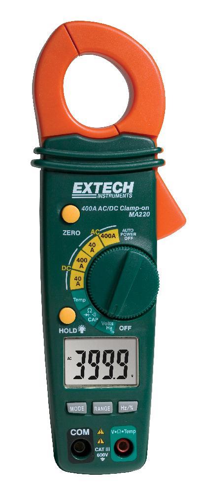 Extech MA220 Digital Display Clamp Meter Multimeter Up To 600-Volt