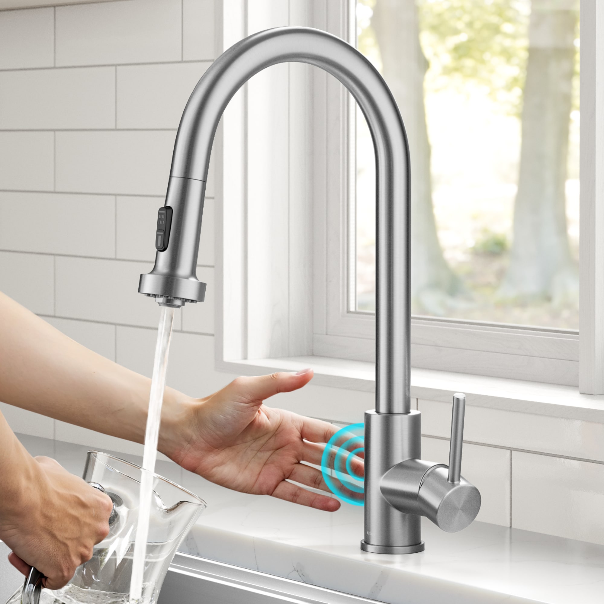 Kraus KSF-1616SFS Kitchen-Faucets - View #3