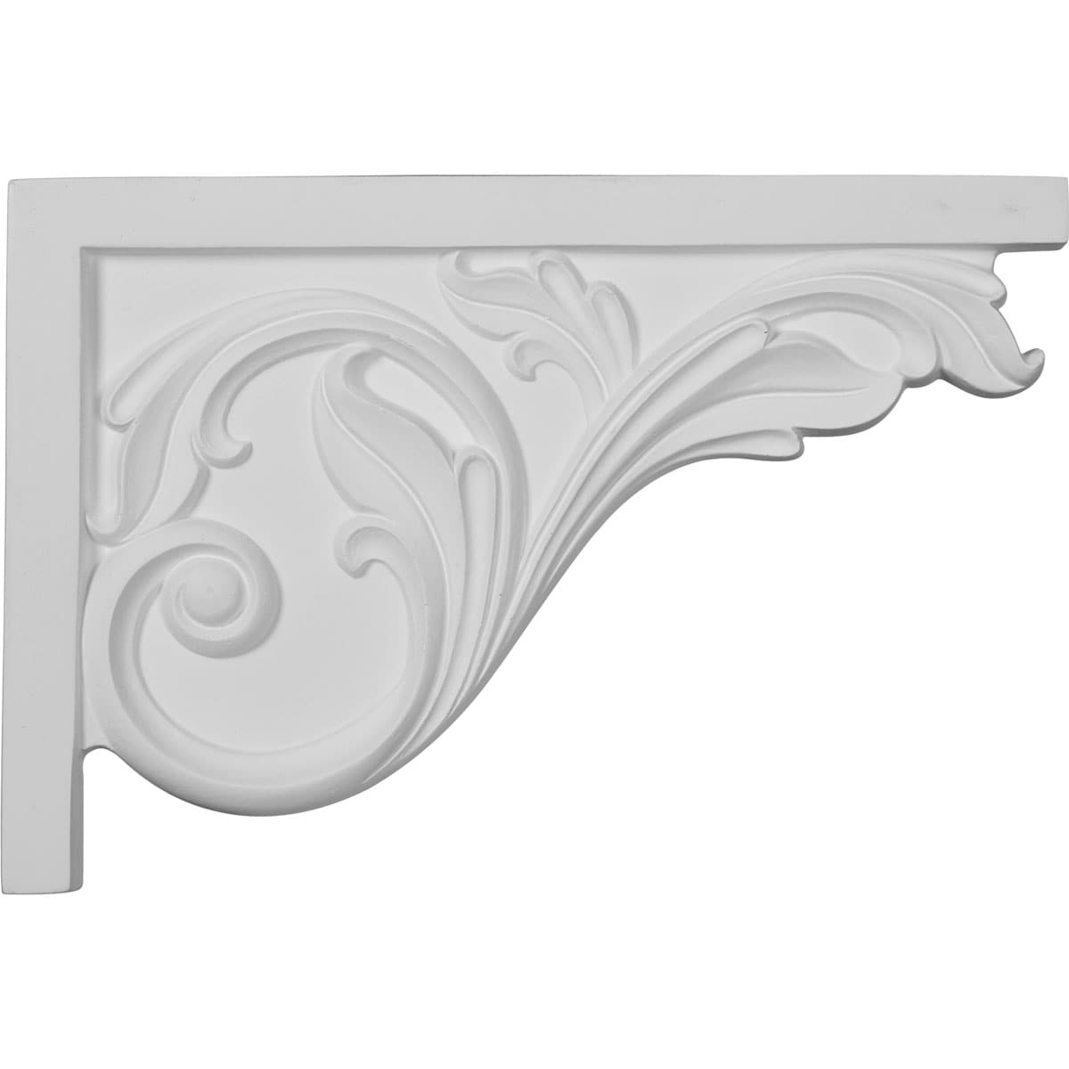 Ekena Millwork SB11X07AC-R Acanthus 11.75-Inches W x 7.75-Inches H Primed Applique
