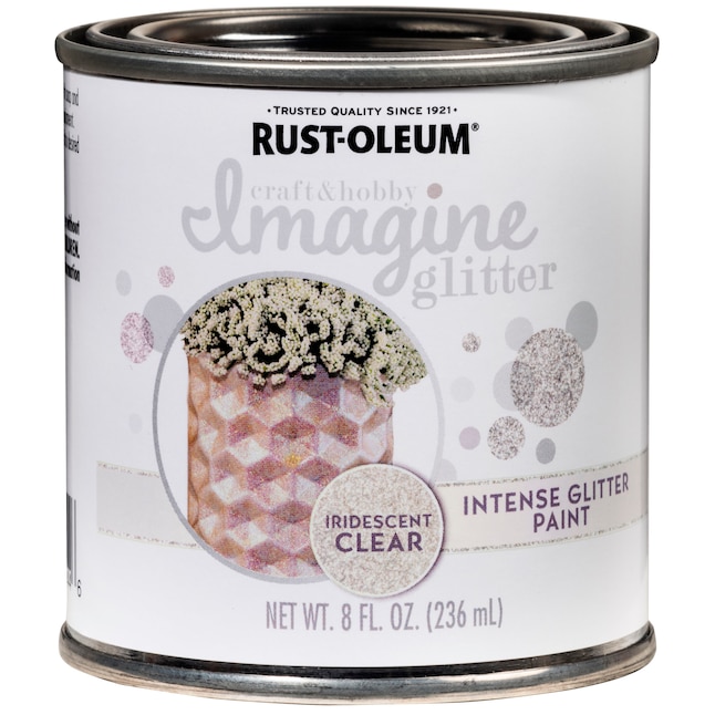 Rust-Oleum Imagine 4-Pack Iridescent Acrylic Glitter Paint (Half-Pint) in  the Craft Paint department at