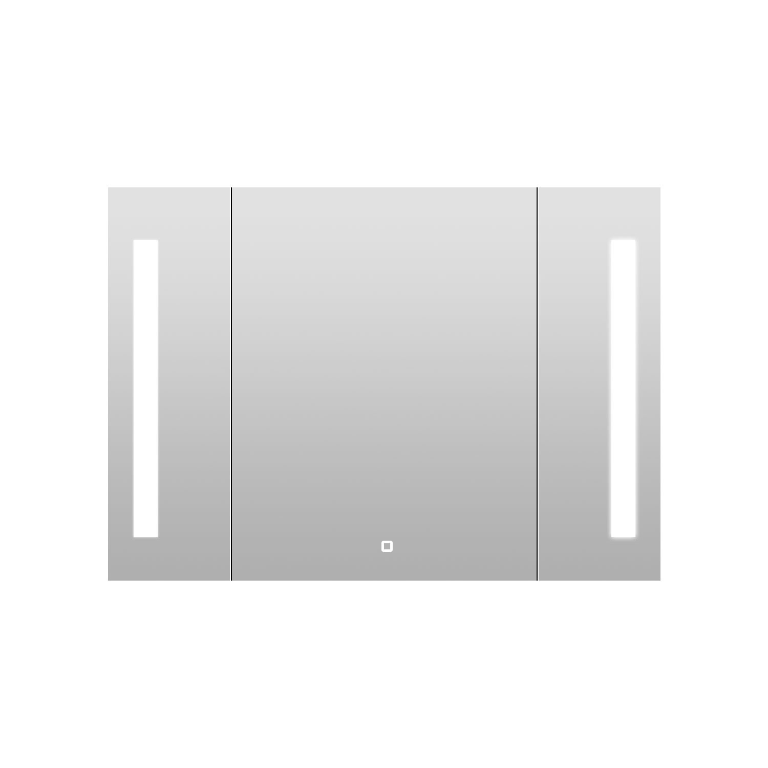 AAZJ AS 30-in x 26-in Lighted LED Fog Free Surface/Recessed Mount Black Mirrored Soft Close Medicine Cabinet