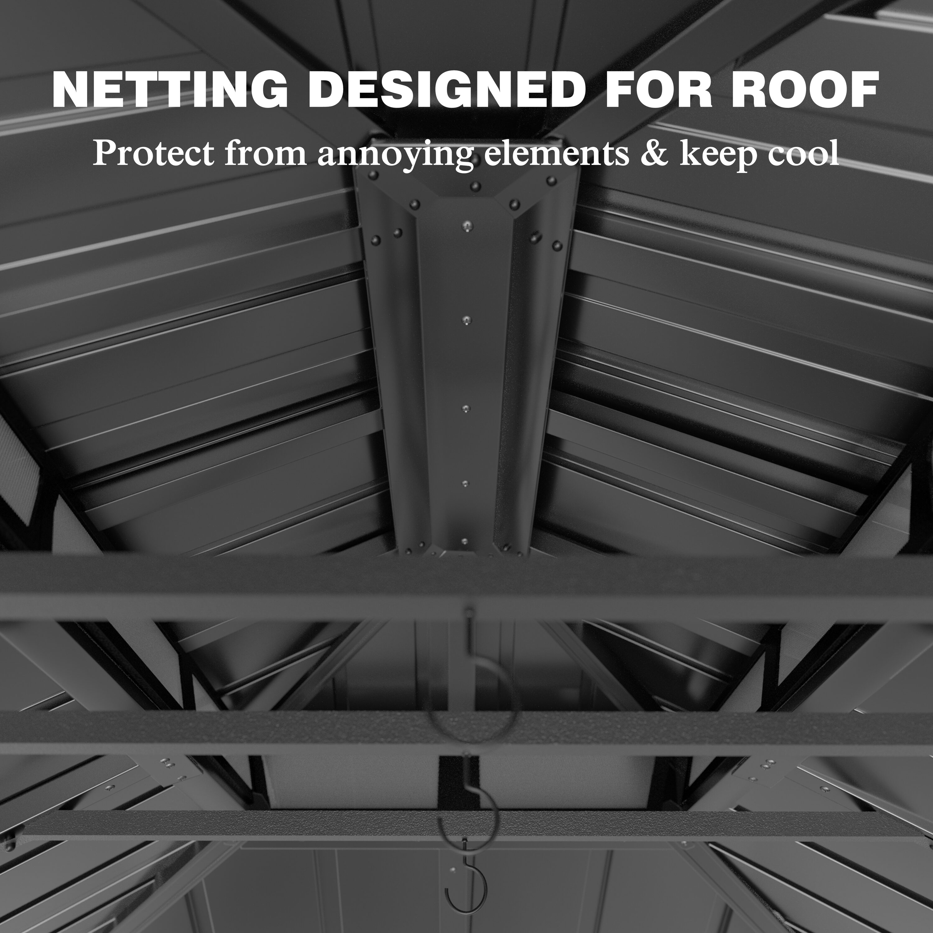 VEIKOUS PG0201-09-D Wood-Resin-Gazebos - View #12