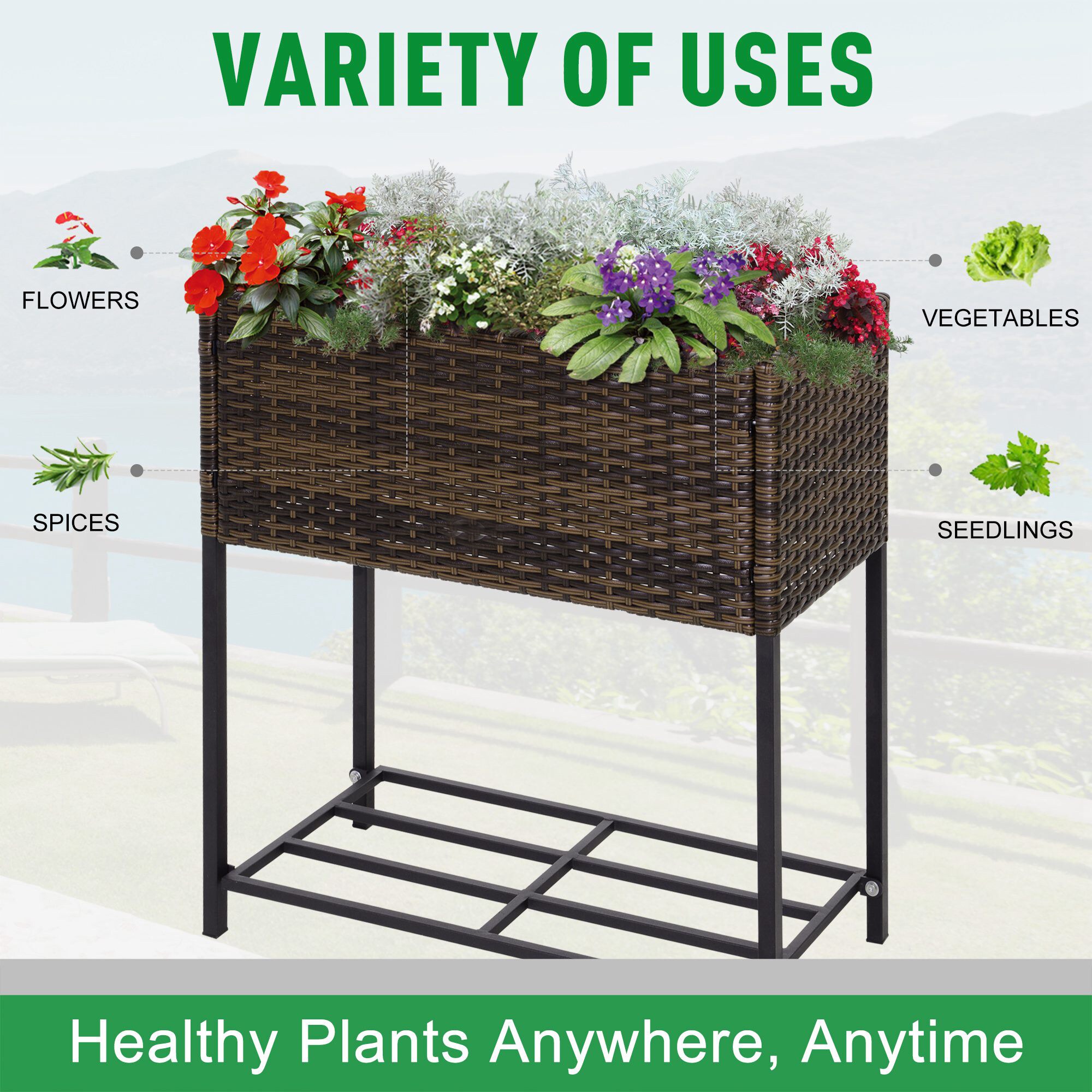 AHIOU HOME ZAAHG-P174037GB Raised-Planter-Boxes - View #4