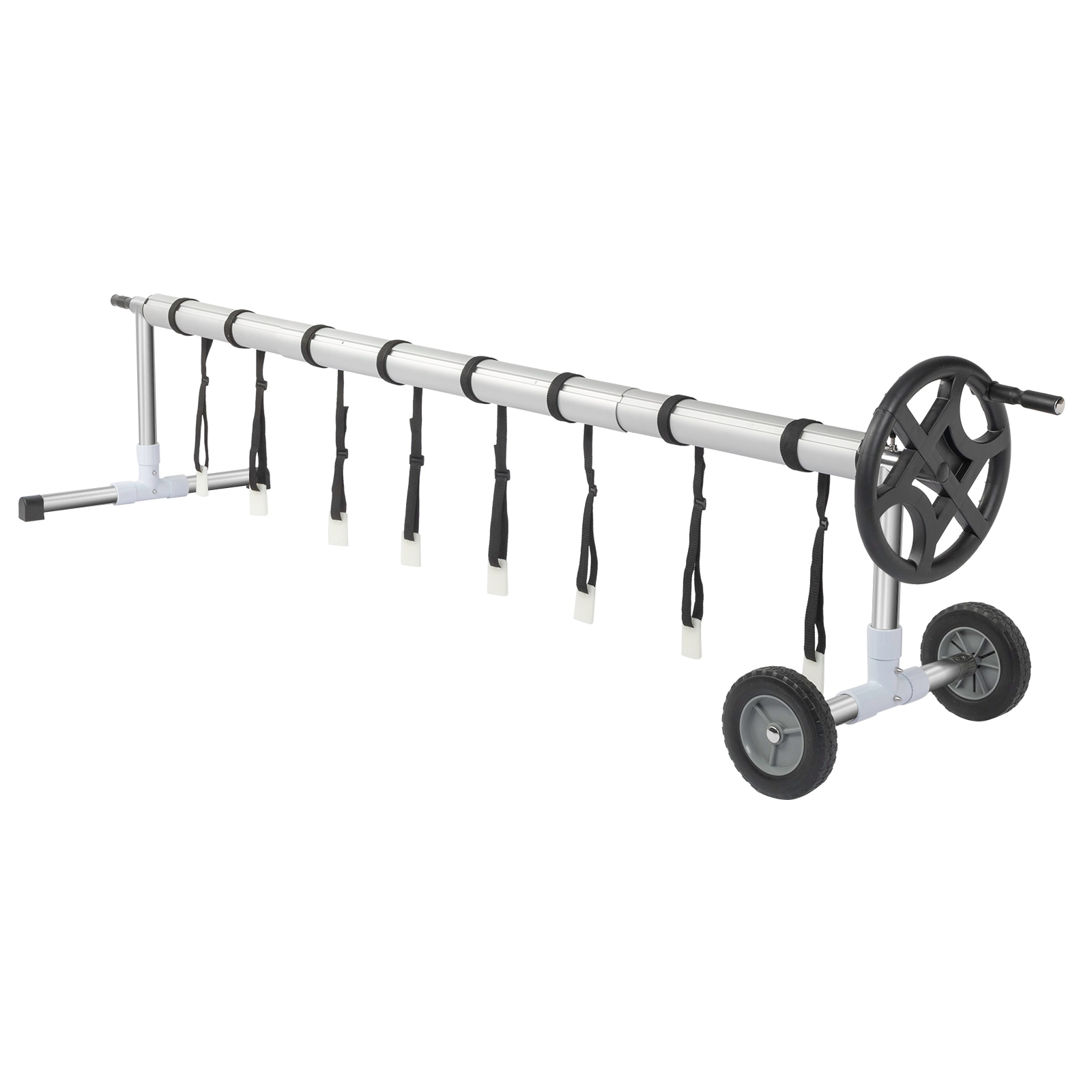25-Foot Wide Stainless Steel Solar Cover Deluxe Reel System | Works with  8-Mil & 12-Mil Heating Blankets | Perfect for In-Ground or Above-Ground
