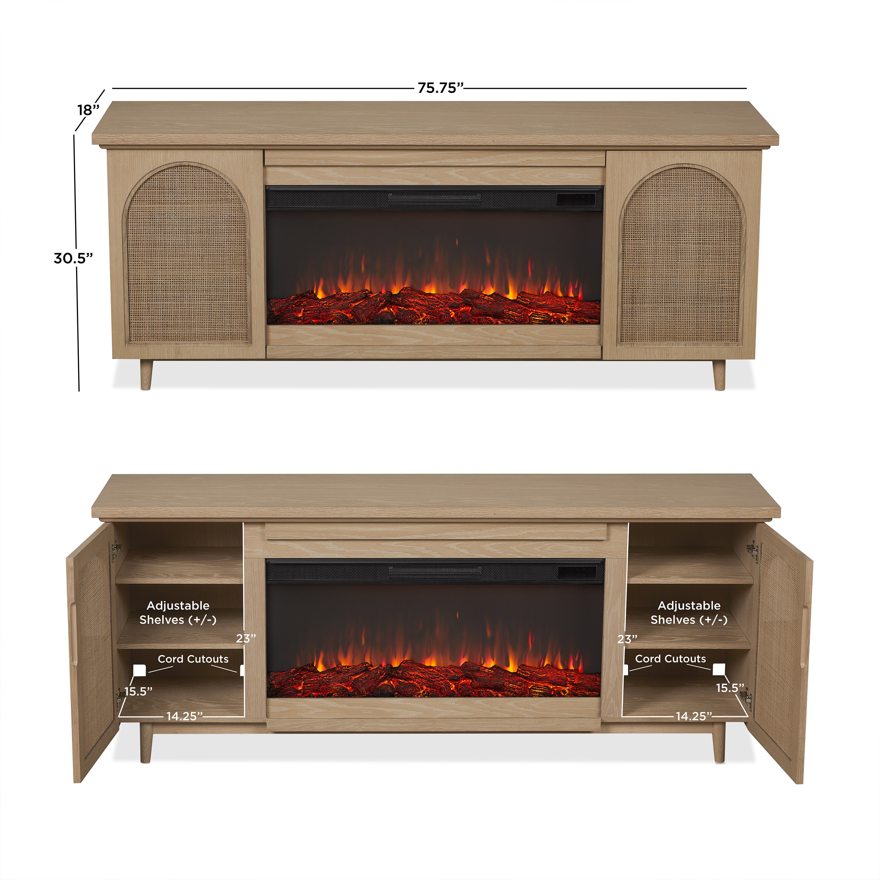 Real Flame 13064E-WO Electric-Fireplaces - View #8