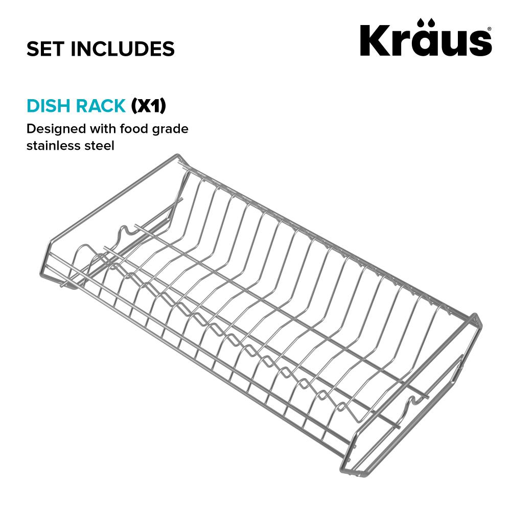 Stainless Steel Workstation Kitchen Sink Dish Drying Rack