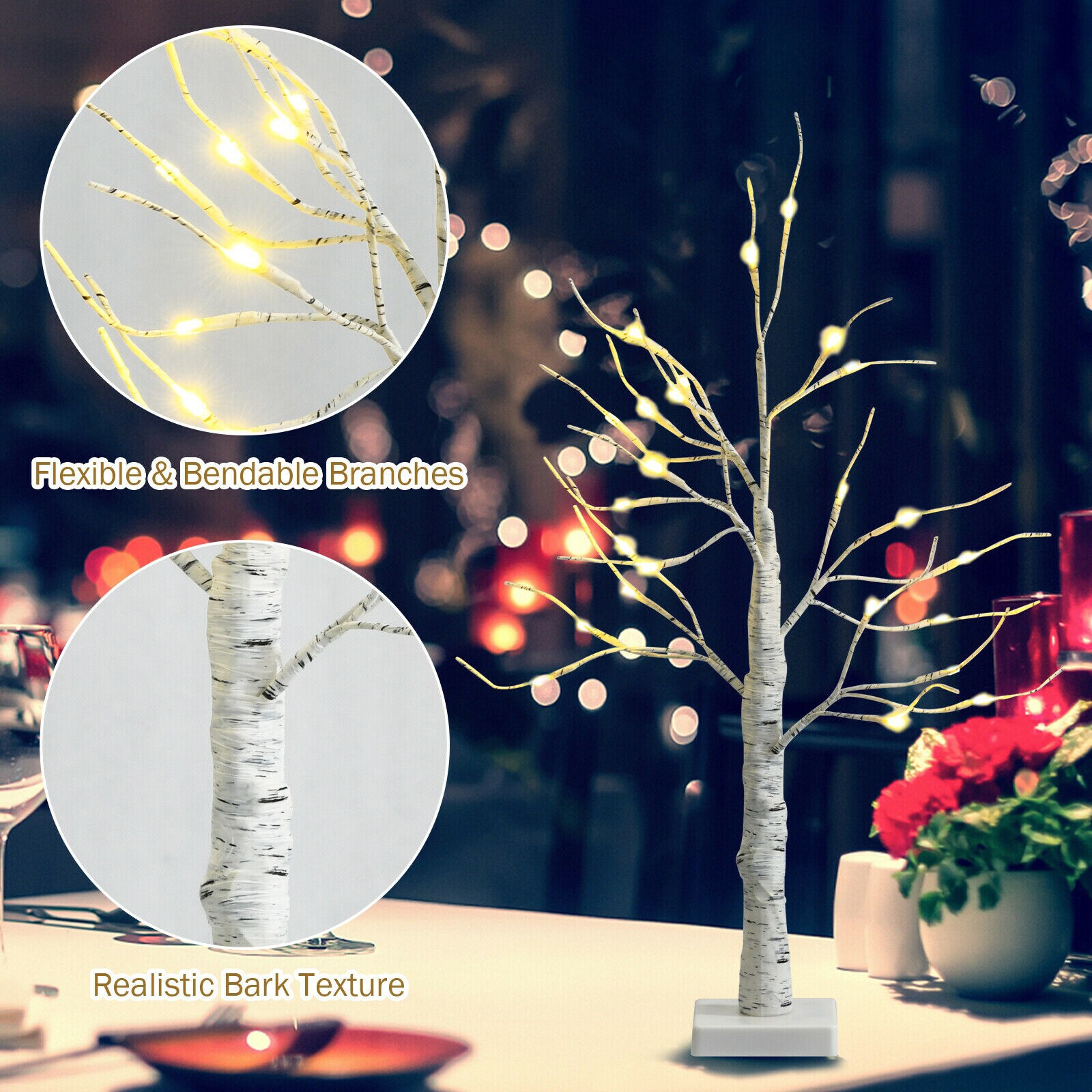 WELLFOR CM-HWY-22079 Table-Christmas-Decorations - View #8