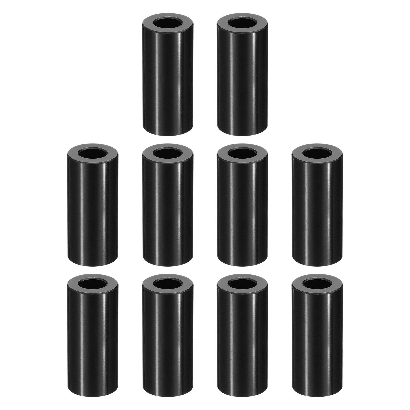 PATIKIL 10pcs M10 Aluminum Spacers Metal Spacer Aluminum M10 x 3/4-Inch OD x 2-Inch L Aluminum Spacer Screw Standoff Round for 3/8-Inch or M10 Screw Bolts