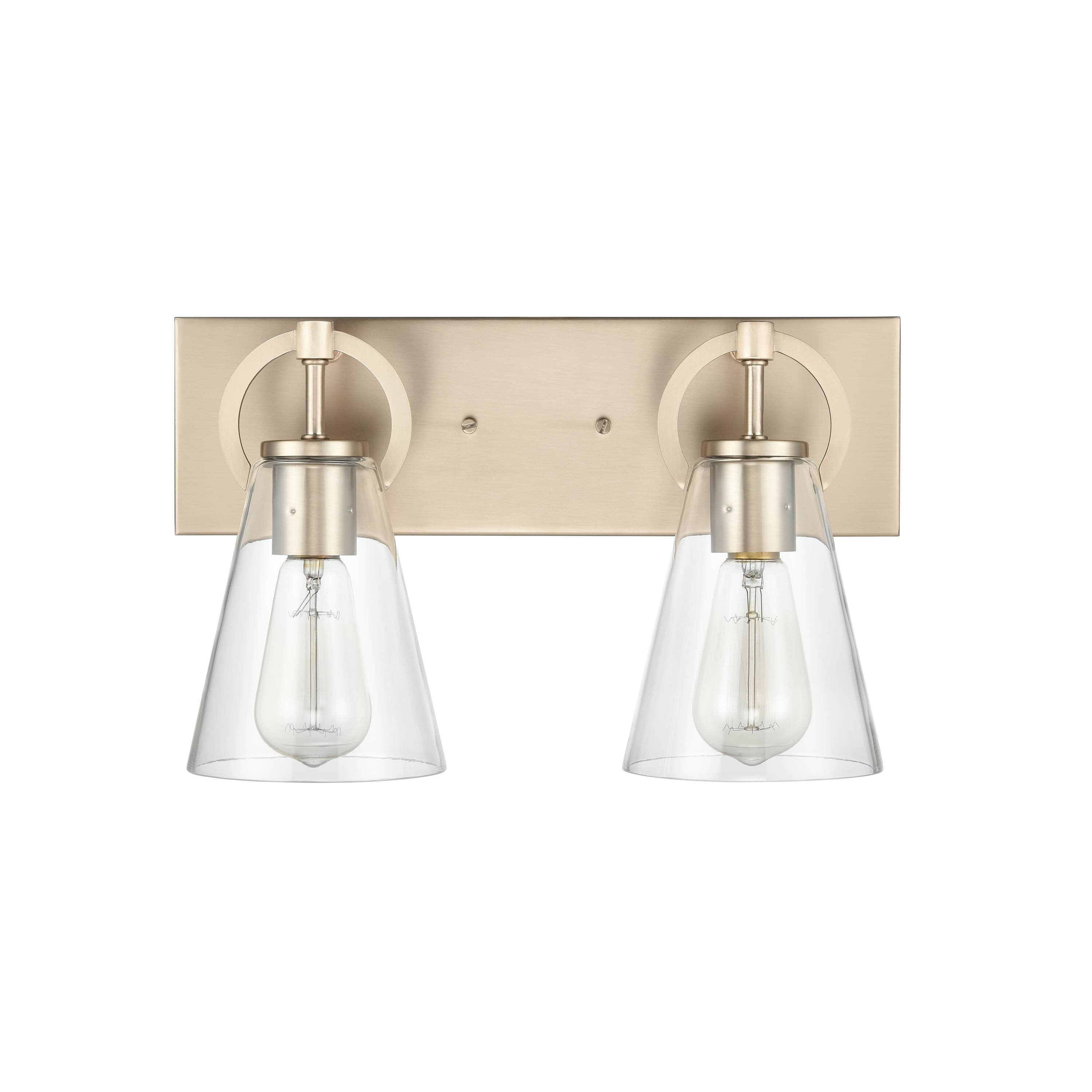 allen + roth ELW70021F-CBZ Harnell 15-in 2-Light Champange Bronze Transitional Vanity Light