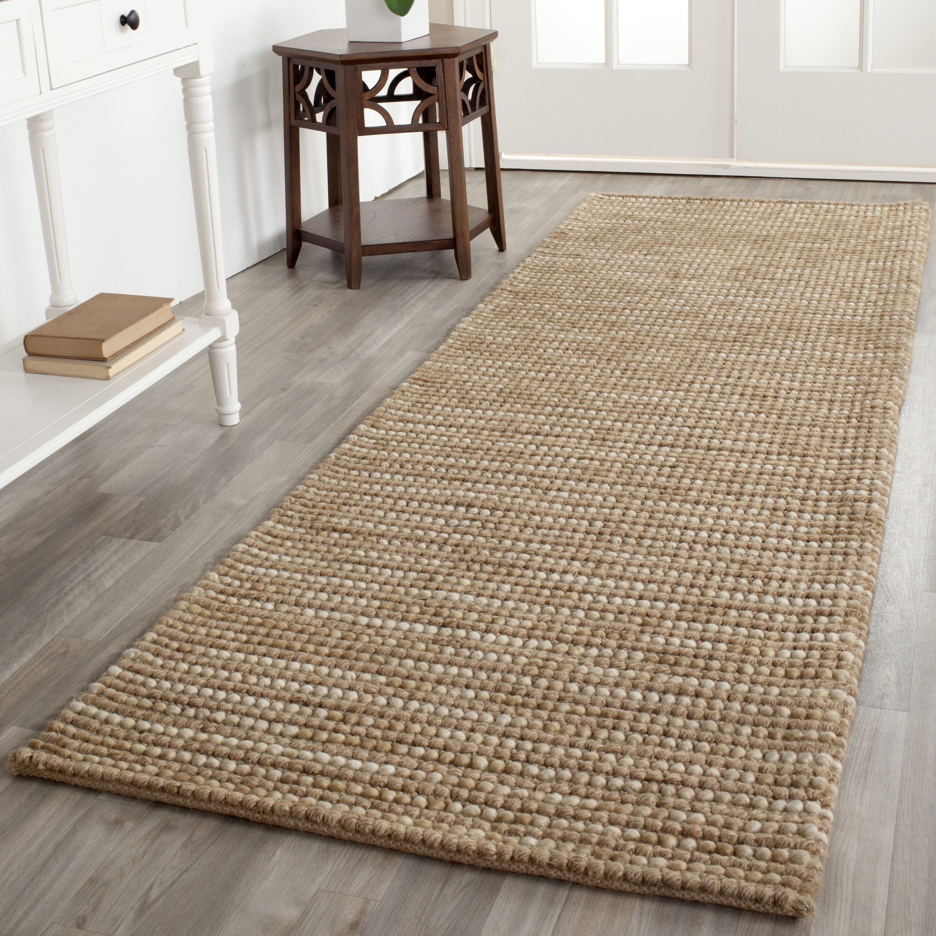 Safavieh BOH525F-212 Bohemian Lina 2 x 12 (ft) Synthetic Beige/Multi Rectangular Indoor Abstract Bohemian/Eclectic Runner rug