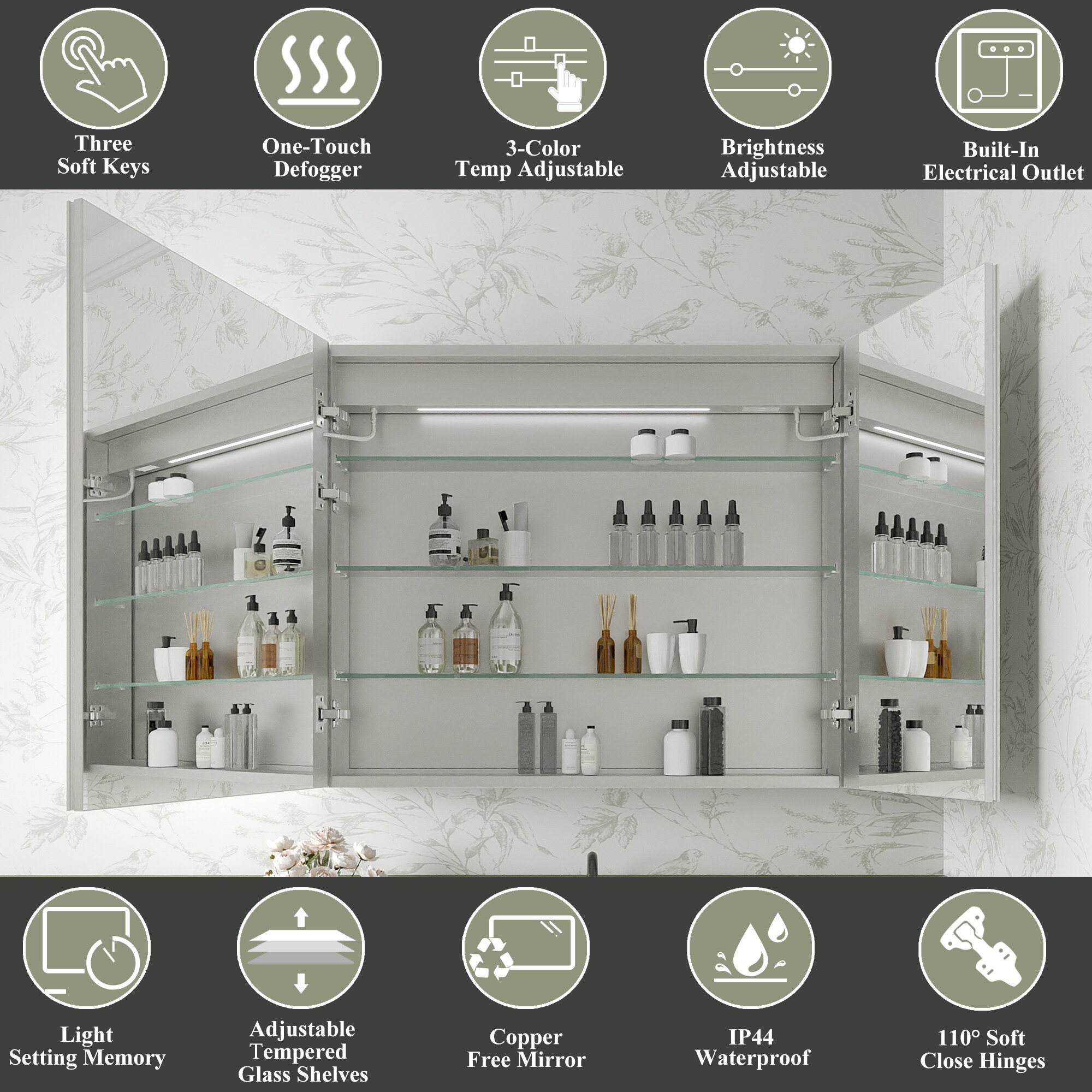ExBrite DIBC3030LE Bathroom-Medicine-Cabinets - View #4