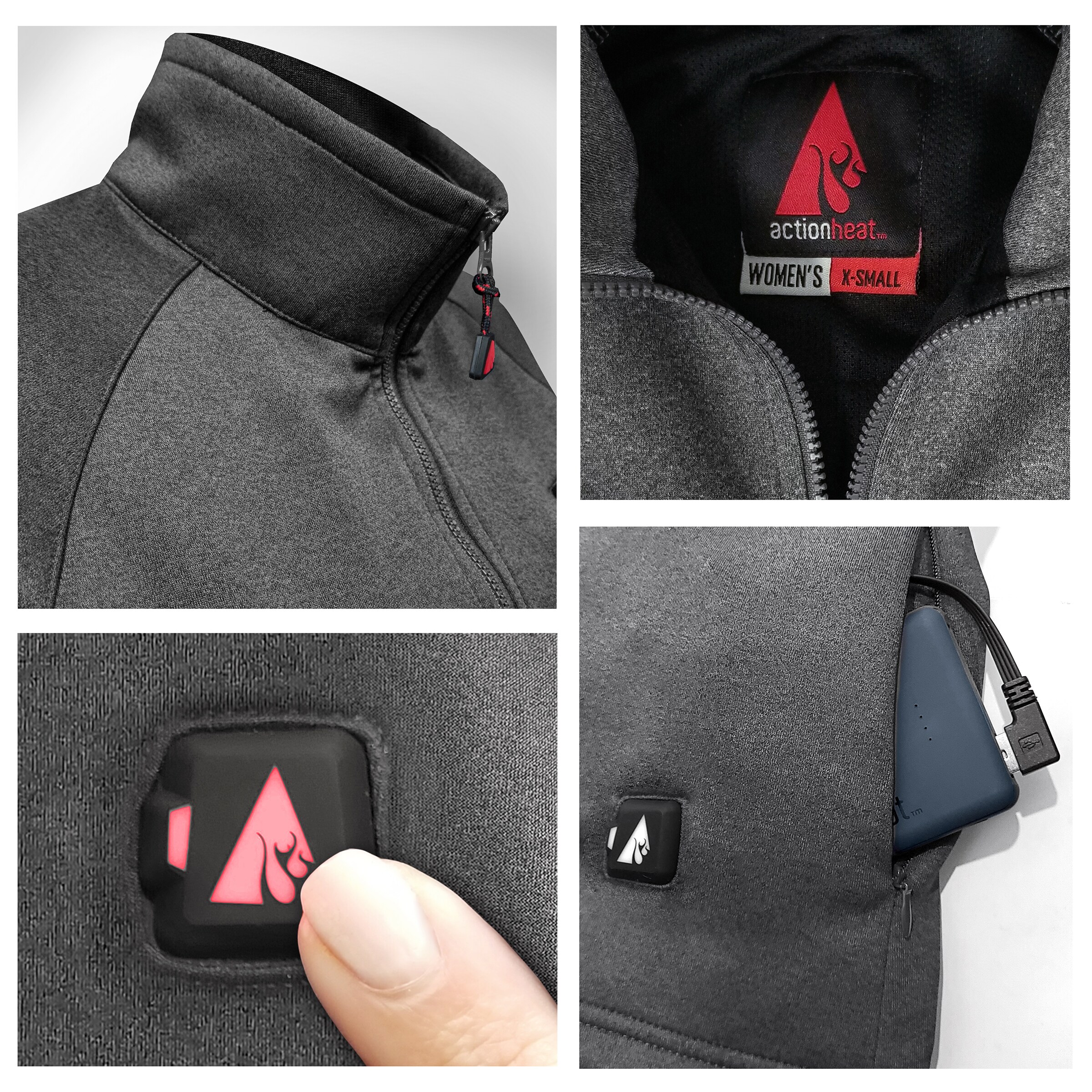 ActionHeat AH-ZTOP-5V-M-G-XXL Tops-Shirts - View #4