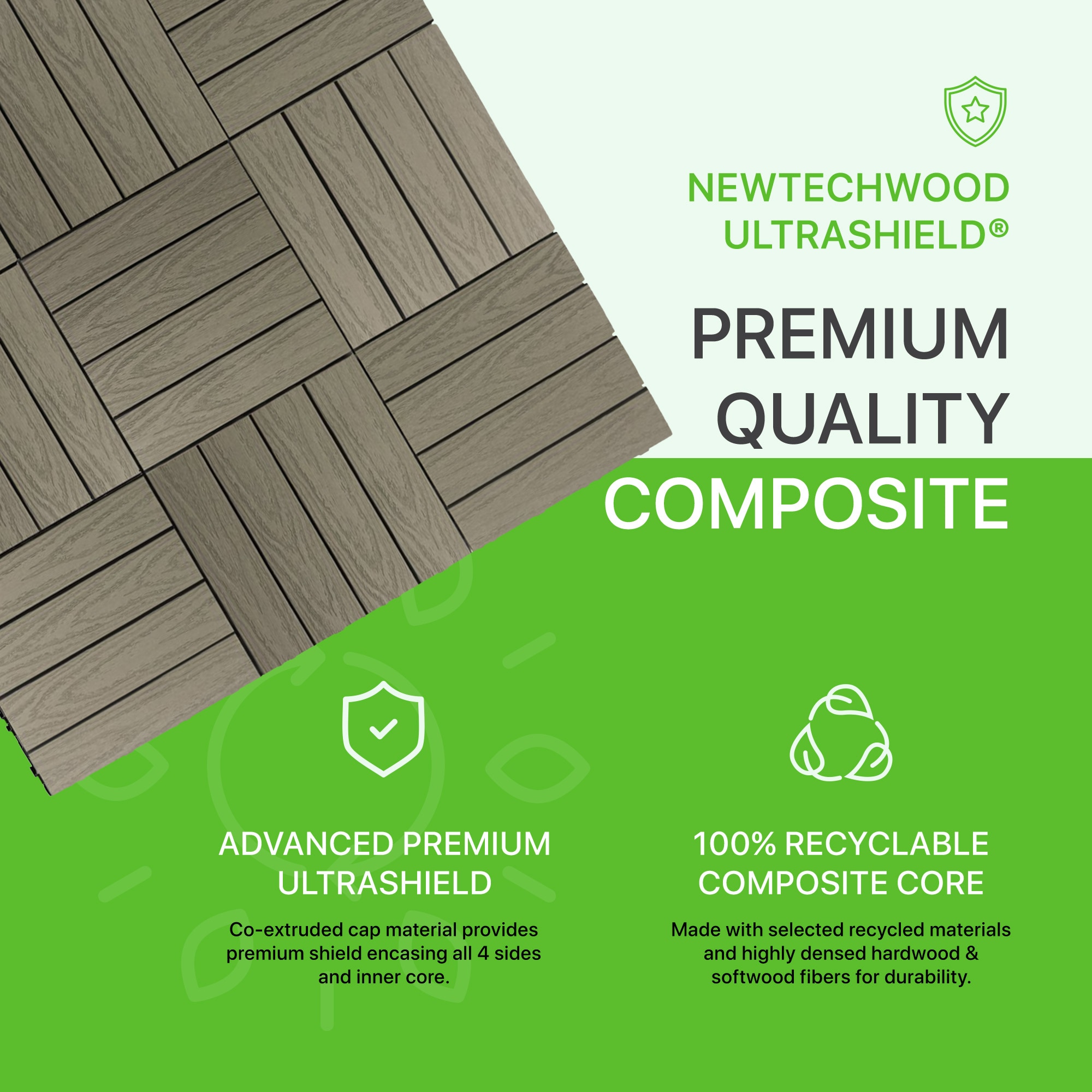 NewTechWood US-QD-ZX-ST Deck-Tiles - View #4