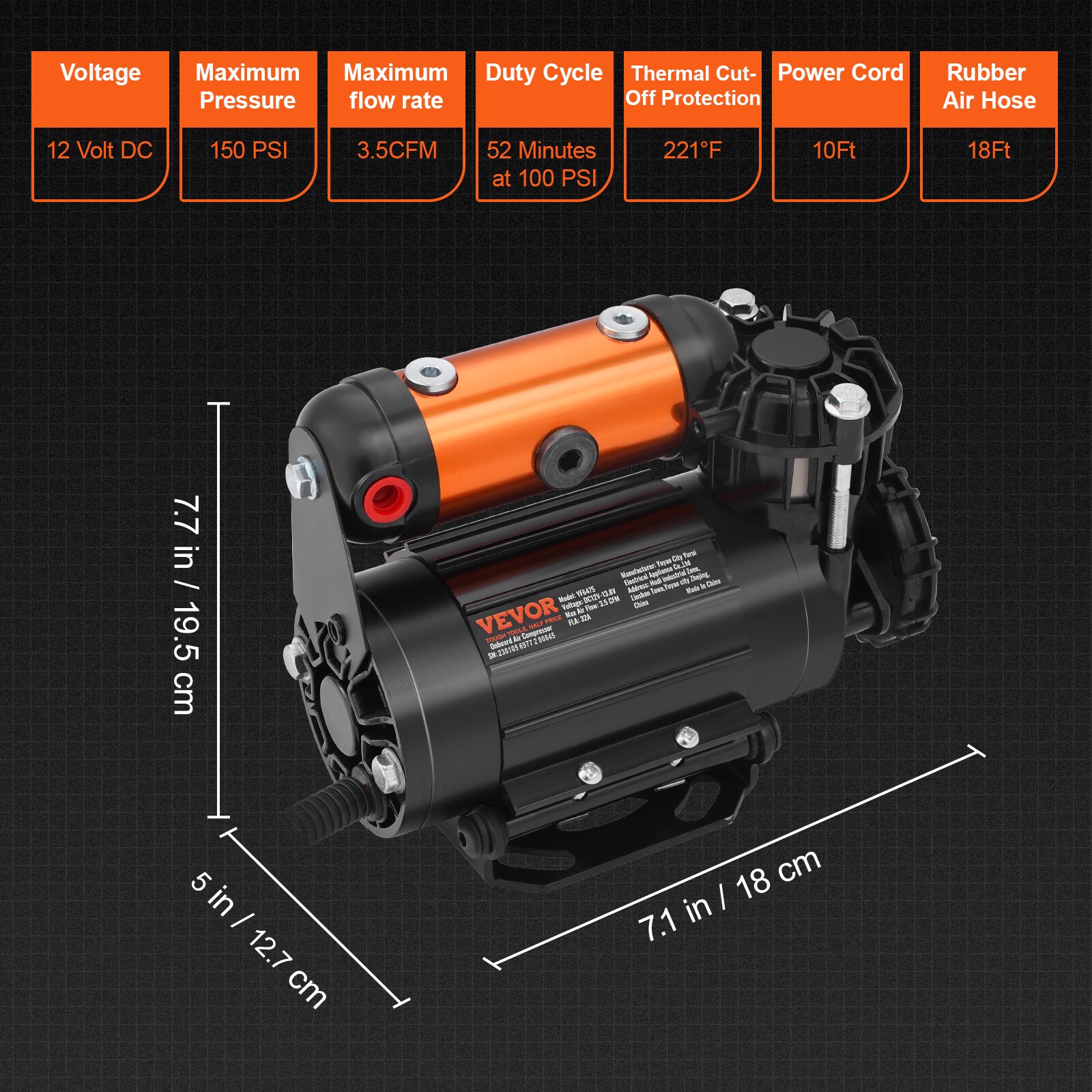 VEVOR CZKQYSJZLDYBDHPZBV9 Air-Compressors - View #8