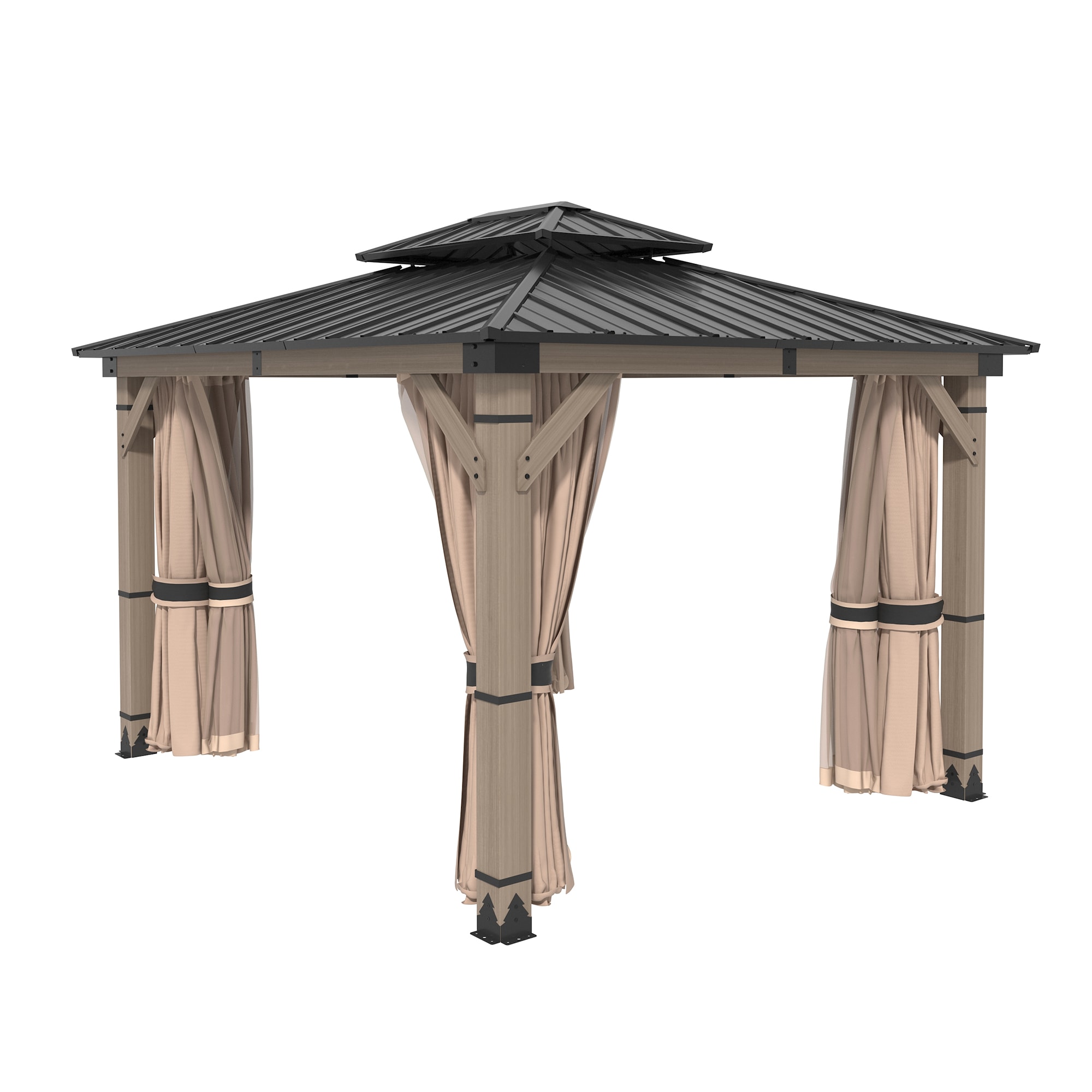 Dimakai DK-06KTSC12S8 Wood-Resin-Gazebos - View #2