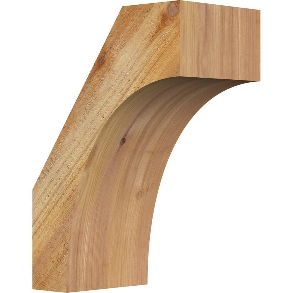 Ekena Millwork BRC06X10X14WTL00RWR 6-in x 10-in x 14-in Western Red Cedar Unfinished Wood Westlake Tough Sawn Knee Brace