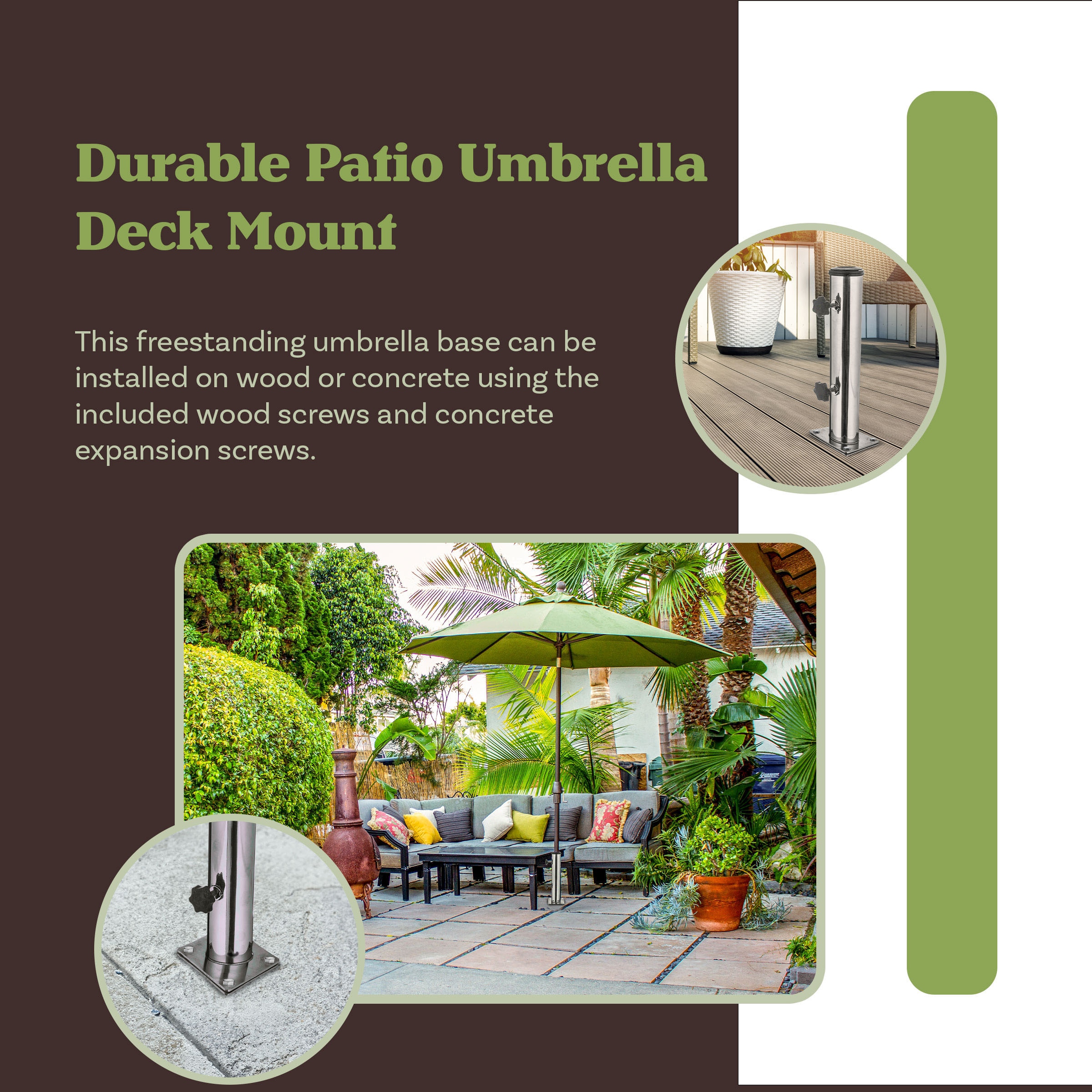 Pure Garden 50-LG1482 Umbrella-Bases - View #2