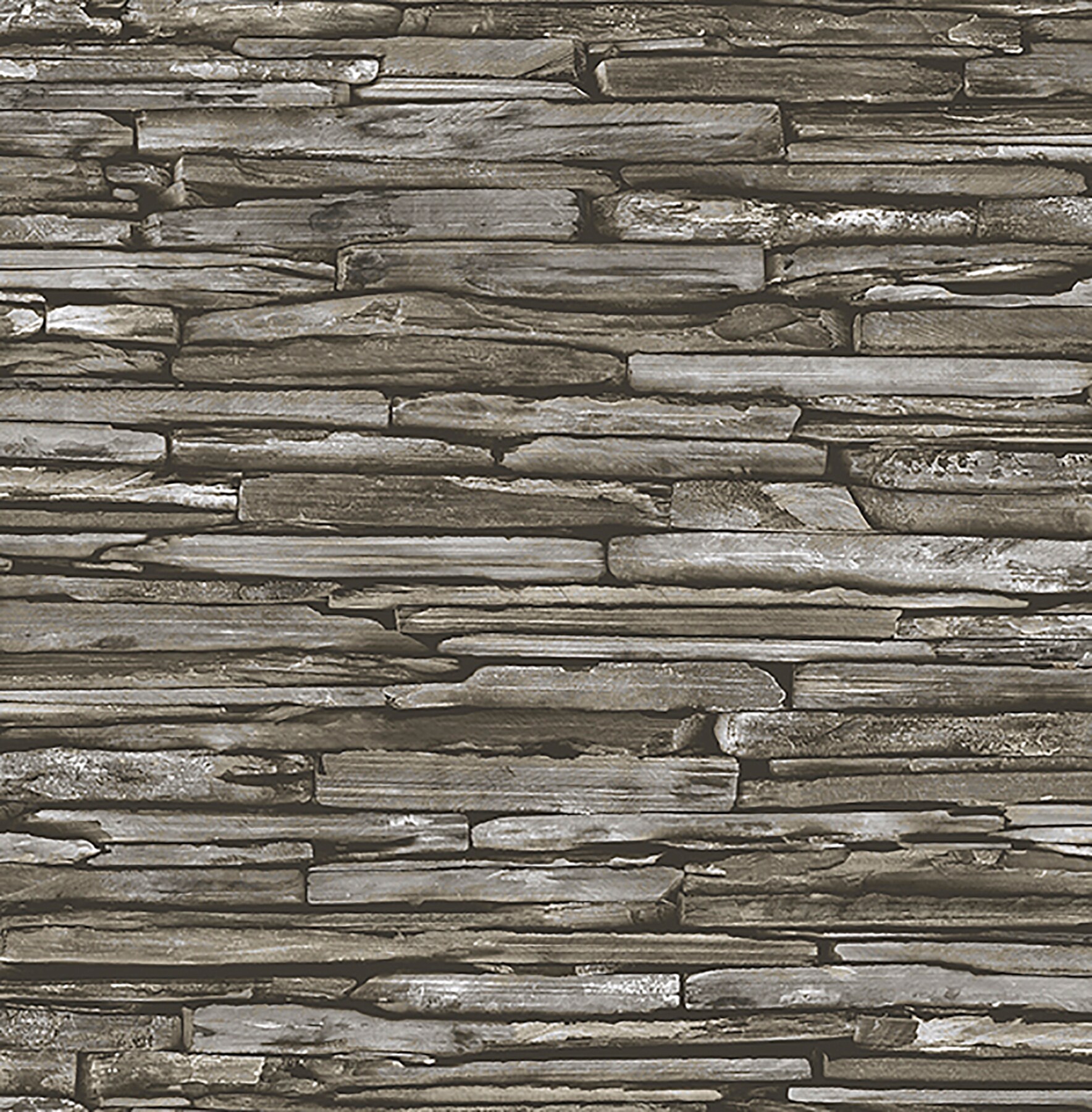 A-Street Prints 2701-22351 Reclaimed 56.0-Sq. Feet Green Non-woven Stone Unpasted Wallpaper