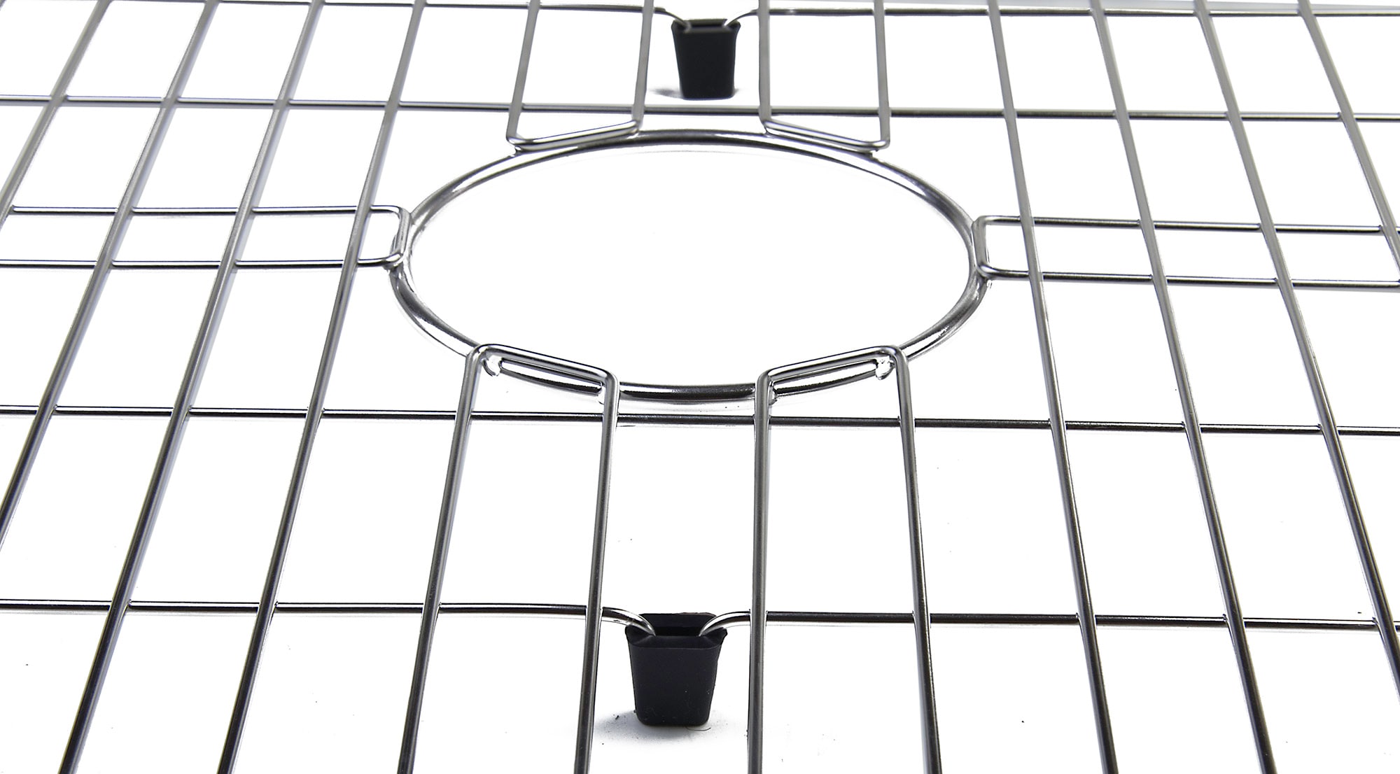 Solid Stainless Steel Kitchen Sink Grid with Plastic Feet