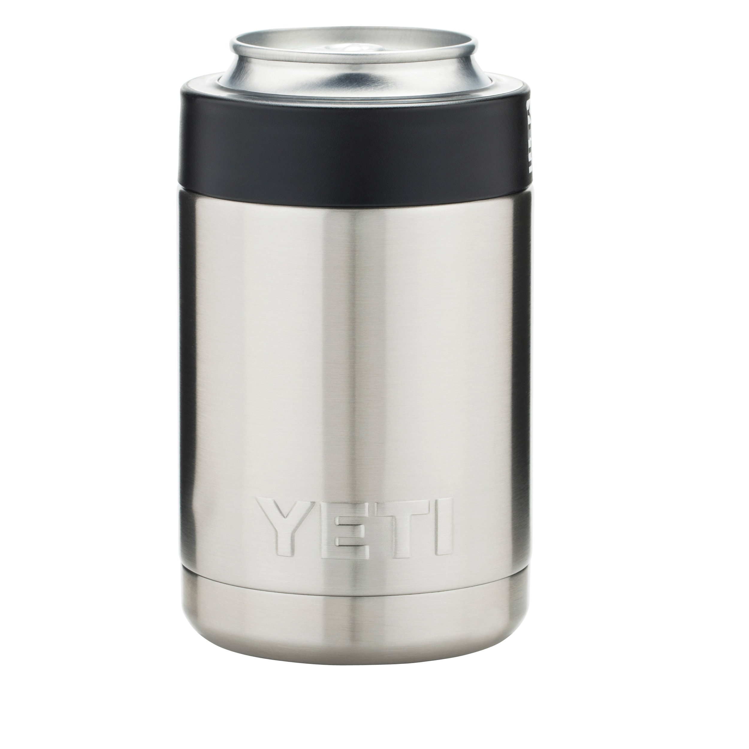 Yeti Rambler Colster can and bottle holder with stash can, stainless steel