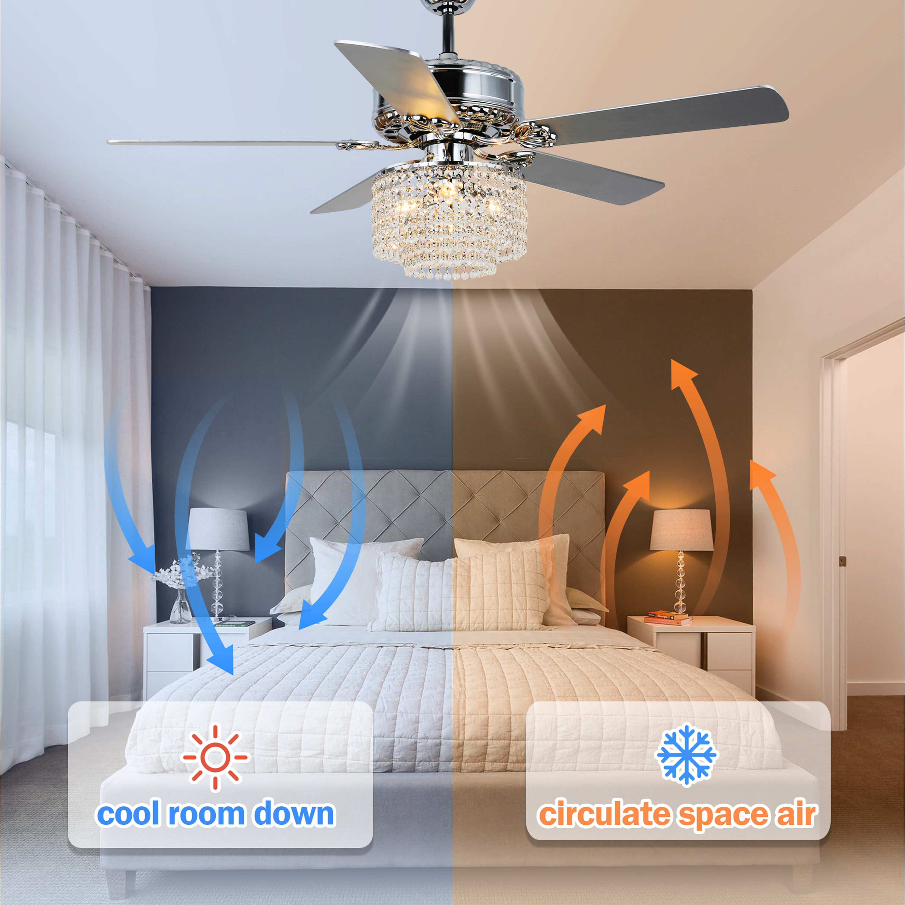 Oaks Decor BD2016 Ceiling-Fans - View #6