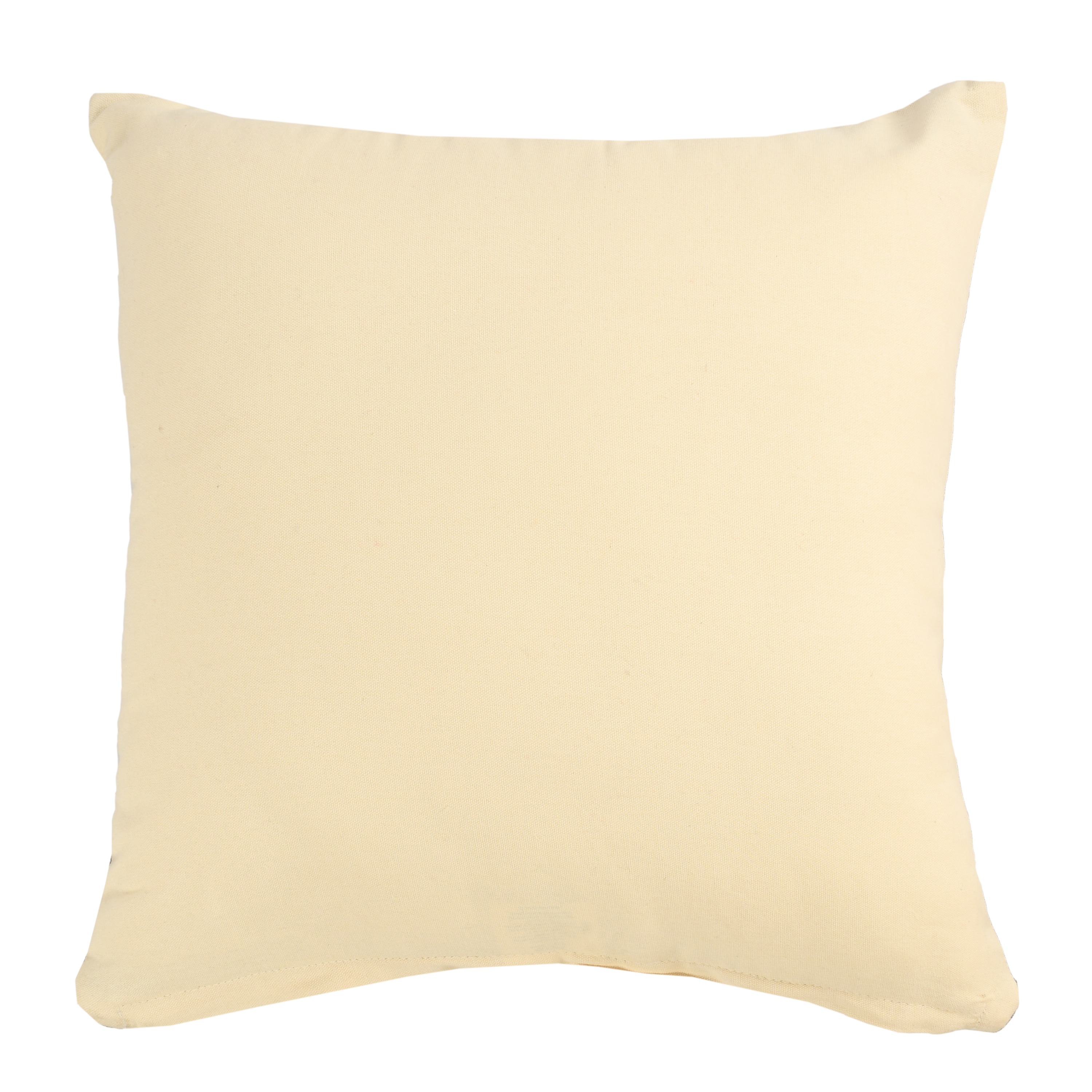 Zeal 20" Gray and White Cotton Decorative Pillow