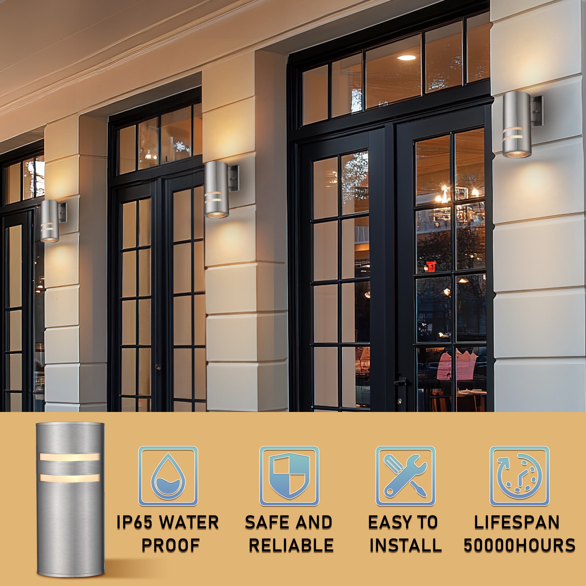 LTMATE LSX001OVS3SV Outdoor-Wall-Lighting - View #2