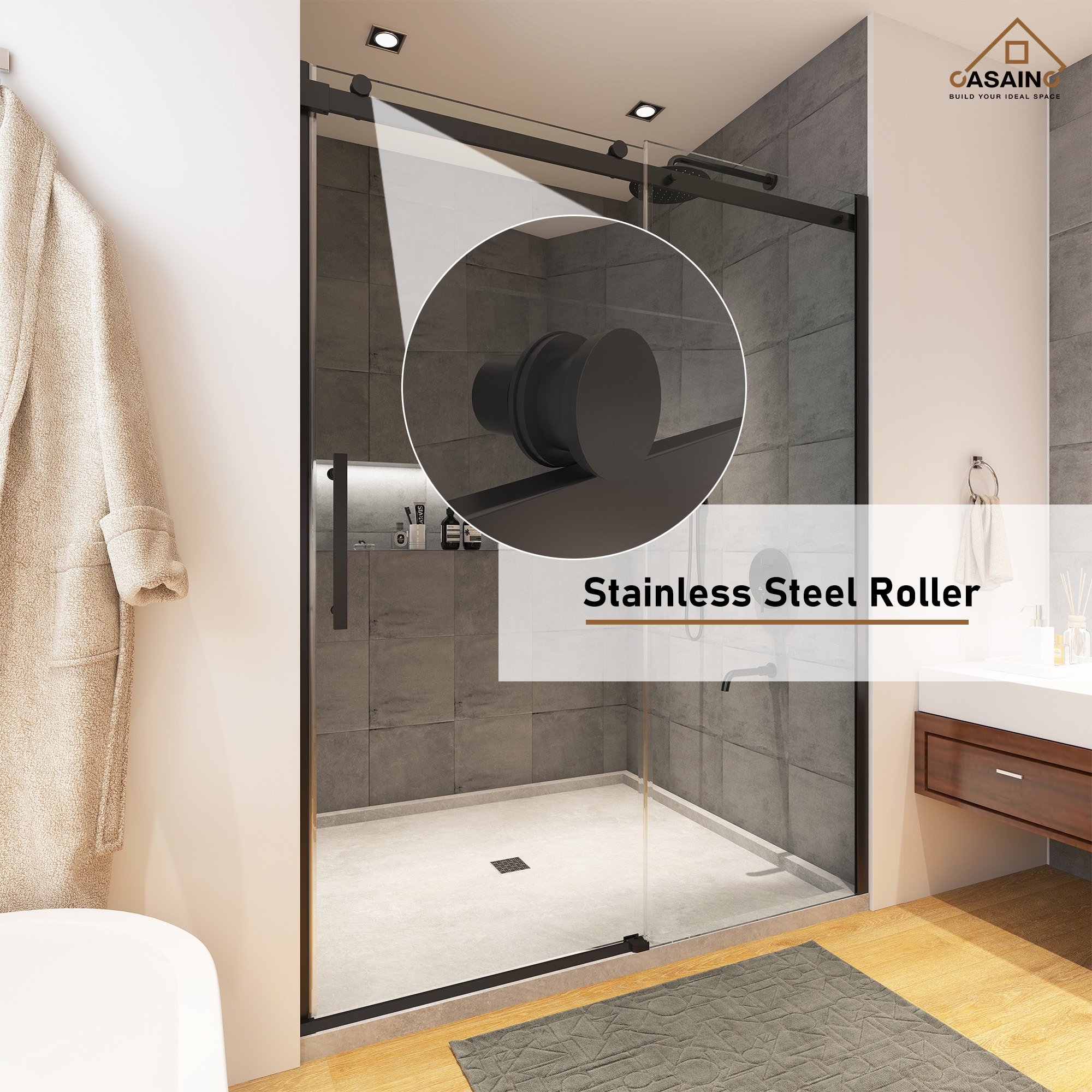 CASAINC SL-TL-C-T102 Shower-Doors - View #5