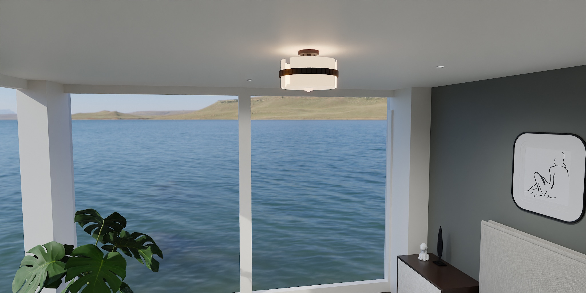 Quoizel QSF6195MBK flushmounts - View #3