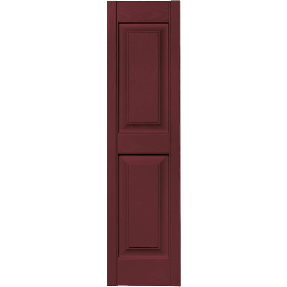 Vantage V4711247078 12-in W x 46.75-in H Wineberry Raised panel Exterior Shutters ( 1 -Pack )