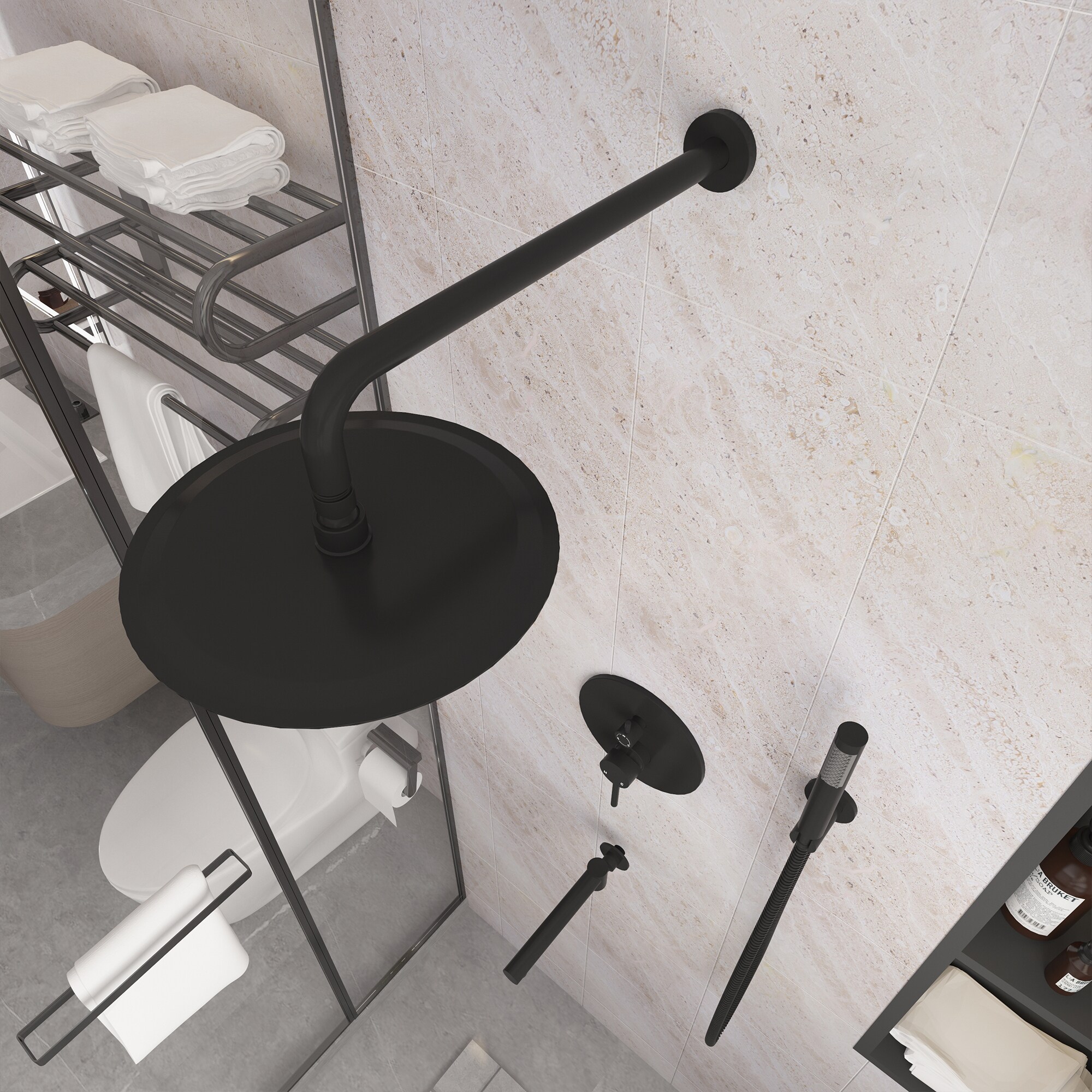 Clihome CHMS-12MB-A3808 Showerhead-Bar-Panels - View #10