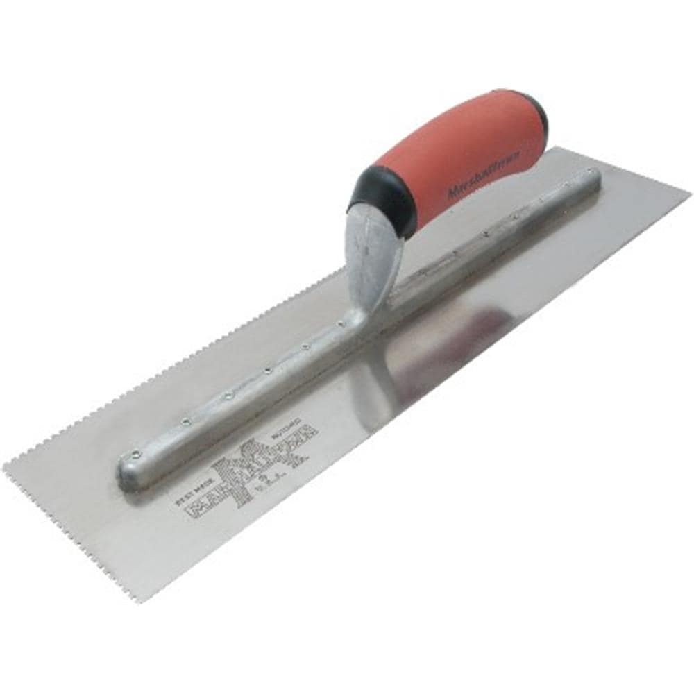 Marshalltown 644SD 1/16-in x 1/16-in x 3/32-in Steel U-notch Ceramic Floor Trowel
