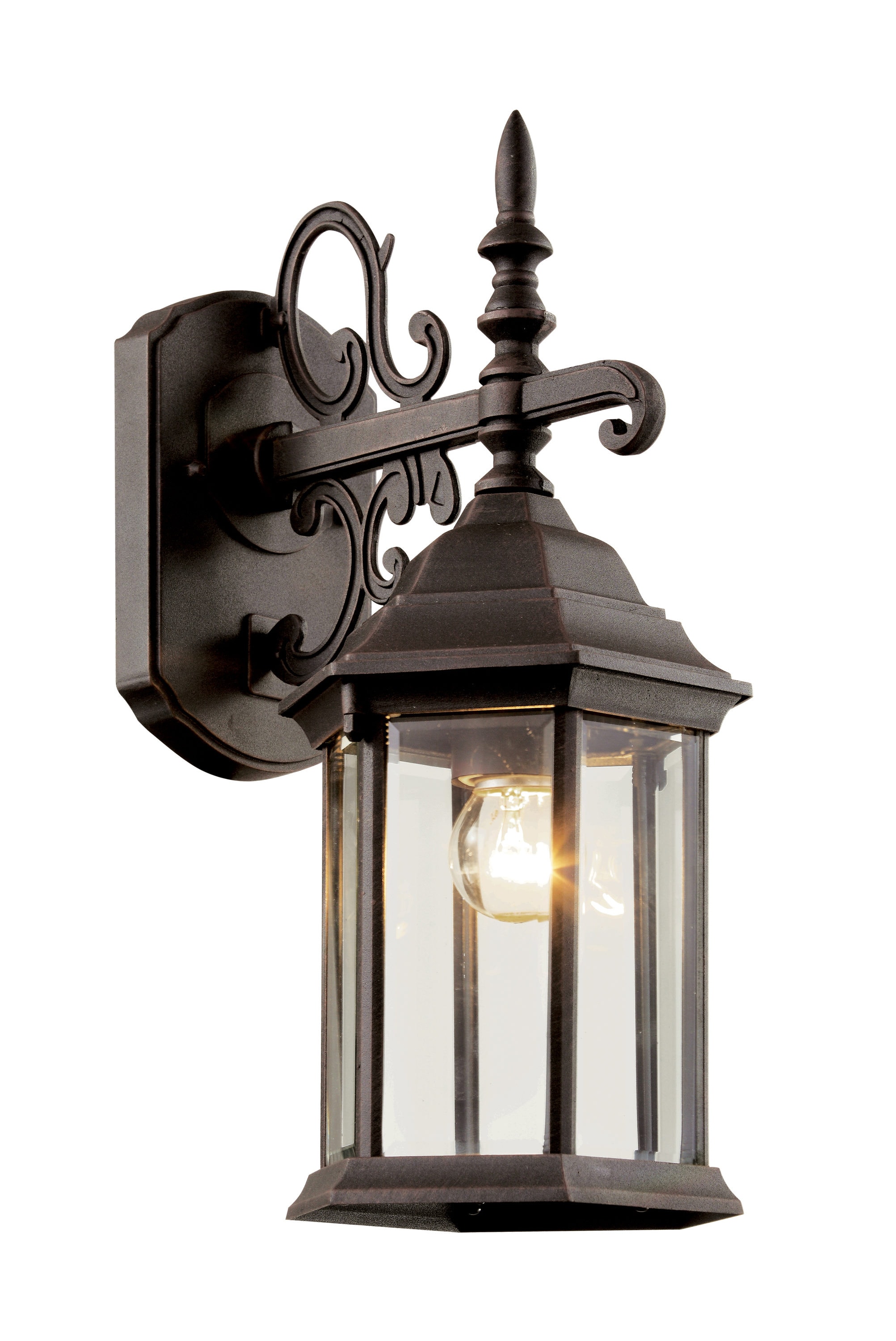 Lucid Lighting 4354 RT 1 -Light 19-in H Brown Hardwired Outdoor Wall Light