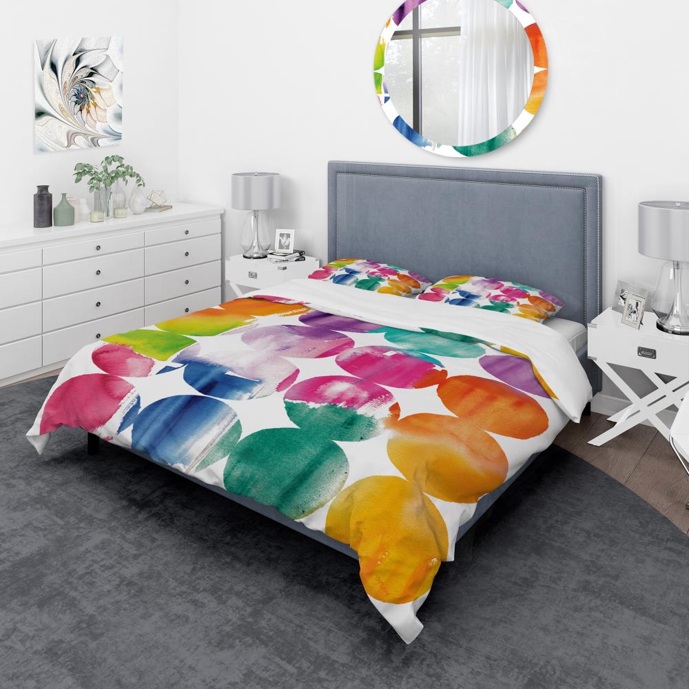 Designart BED30882-T 3 -Piece Multi-Color Twin Duvet cover Set