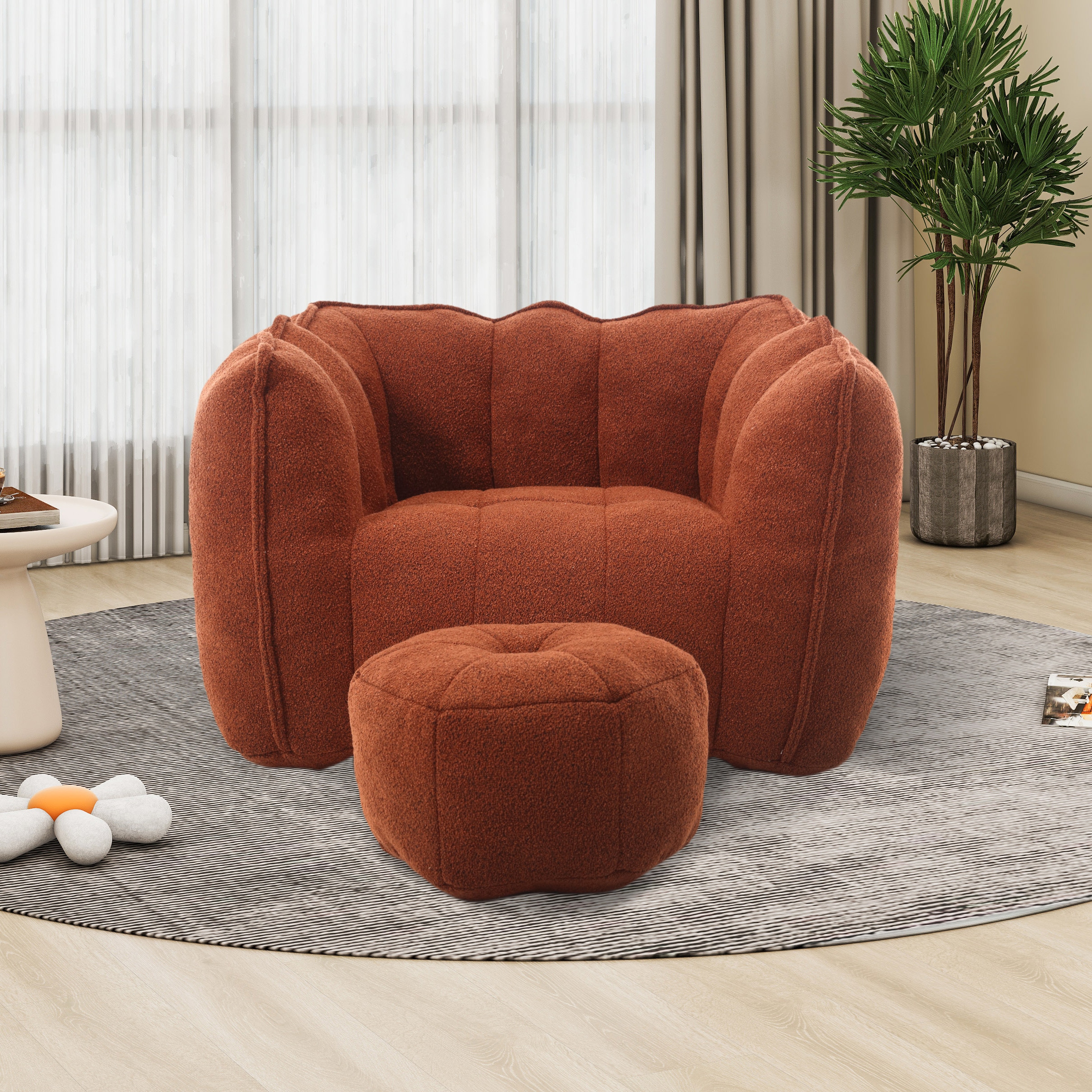 Hrinhom HC-W2002-RED Bean-Bag-Chairs - View #2
